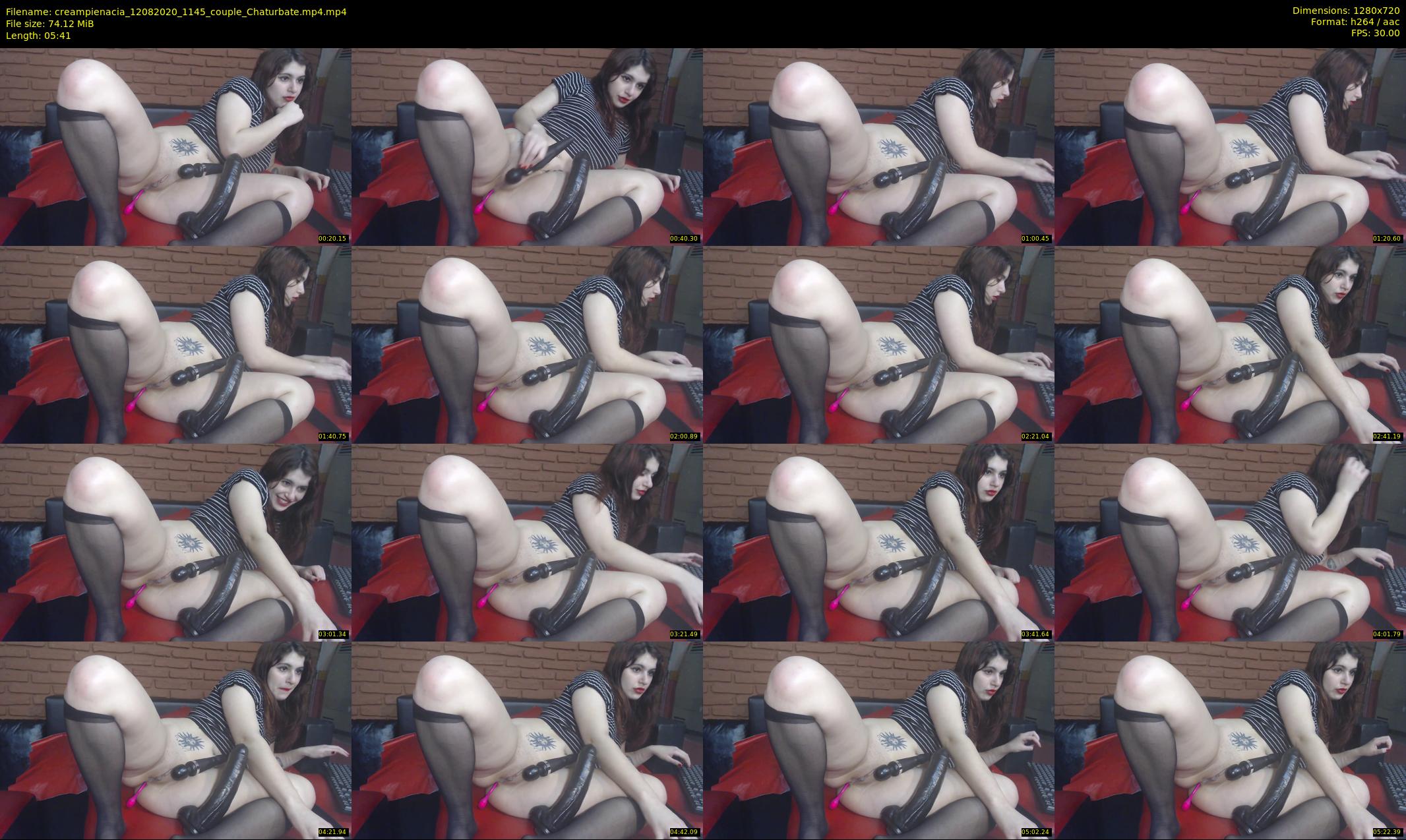 creampienacia — 6 minute Chaturbate couple cam show recording, 720p, Aug 12, 2020