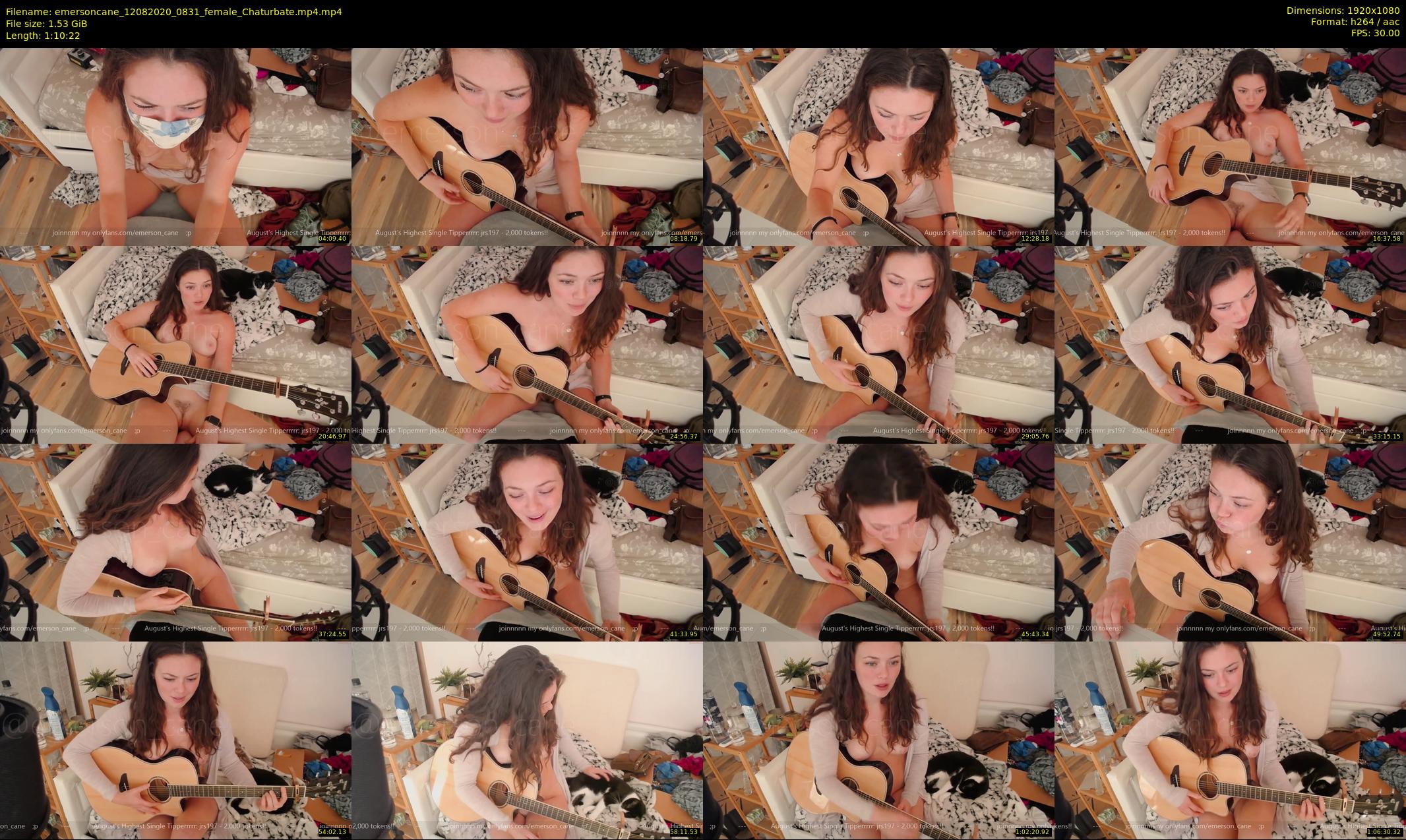 emersoncane — 71 minute Chaturbate female cam show recording, 1080p, Aug 12, 2020