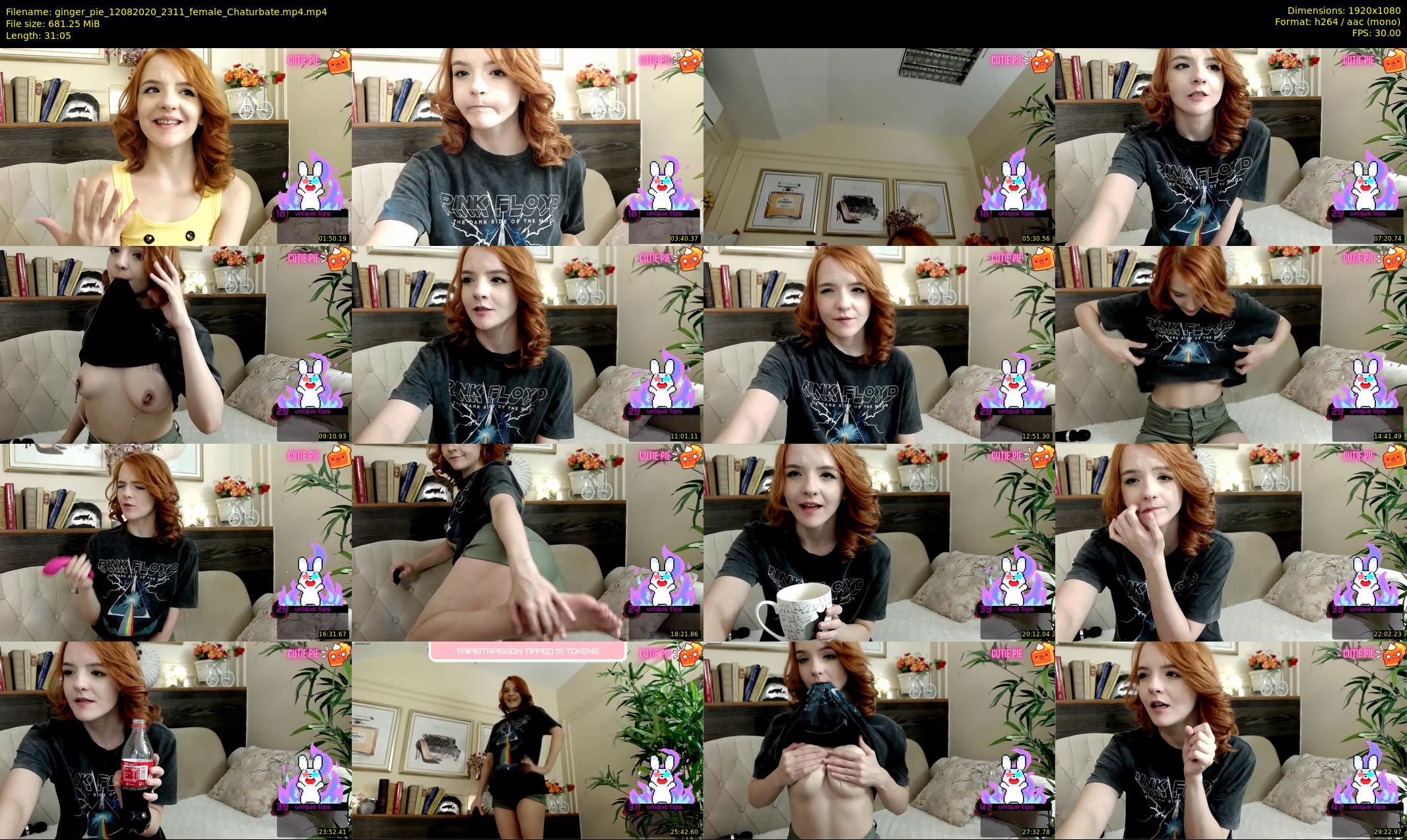 ginger_pie — 32 minute Chaturbate female cam show recording, 1080p, Aug 12, 2020