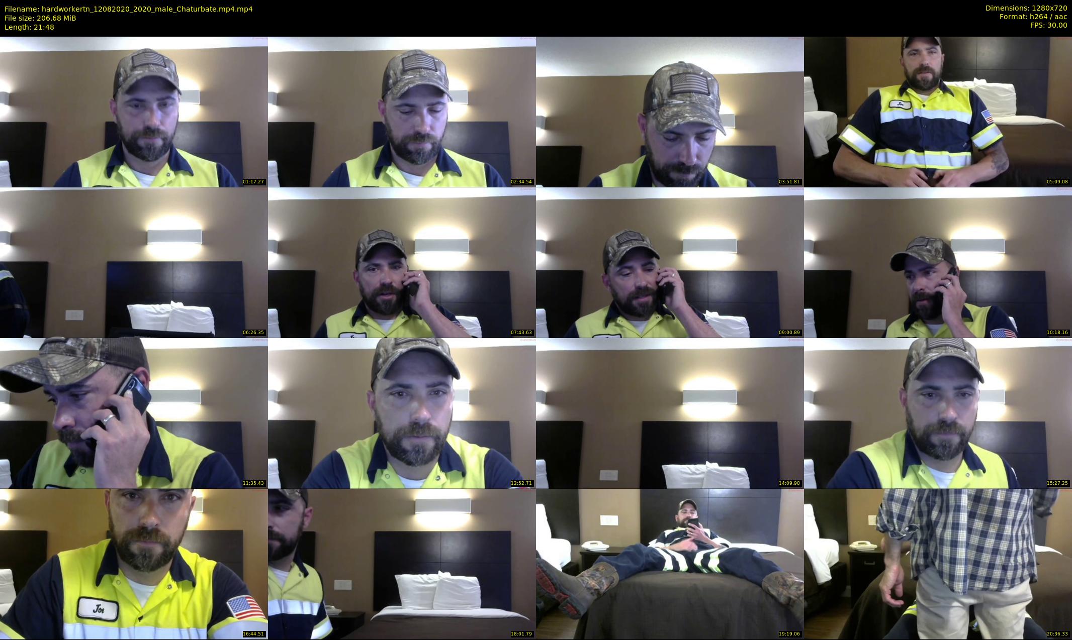 hardworkertn — 22 minute Chaturbate male cam show recording, 720p, Aug 12, 2020