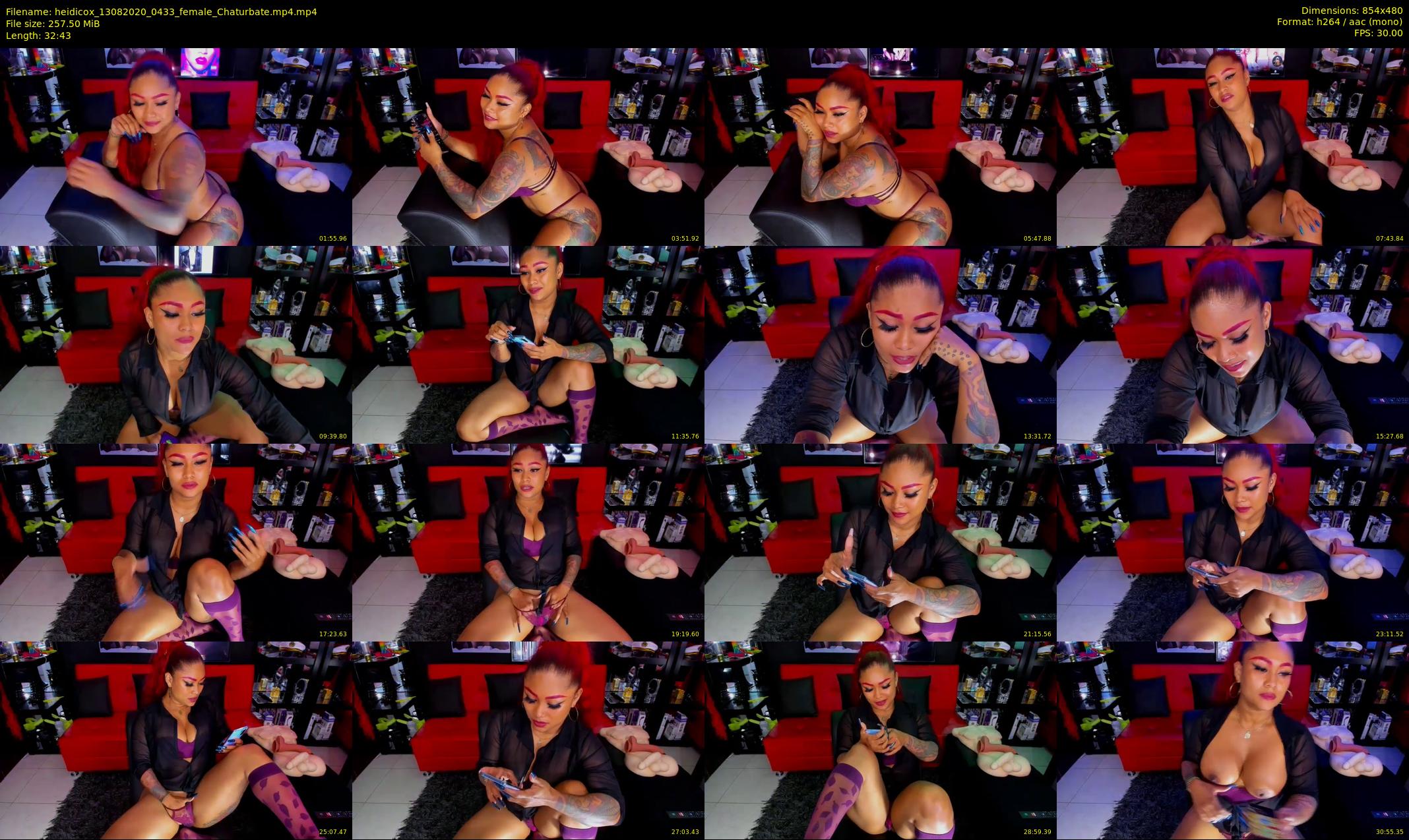 heidicox — 33 minute Chaturbate female cam show recording, 480p, Aug 13, 2020