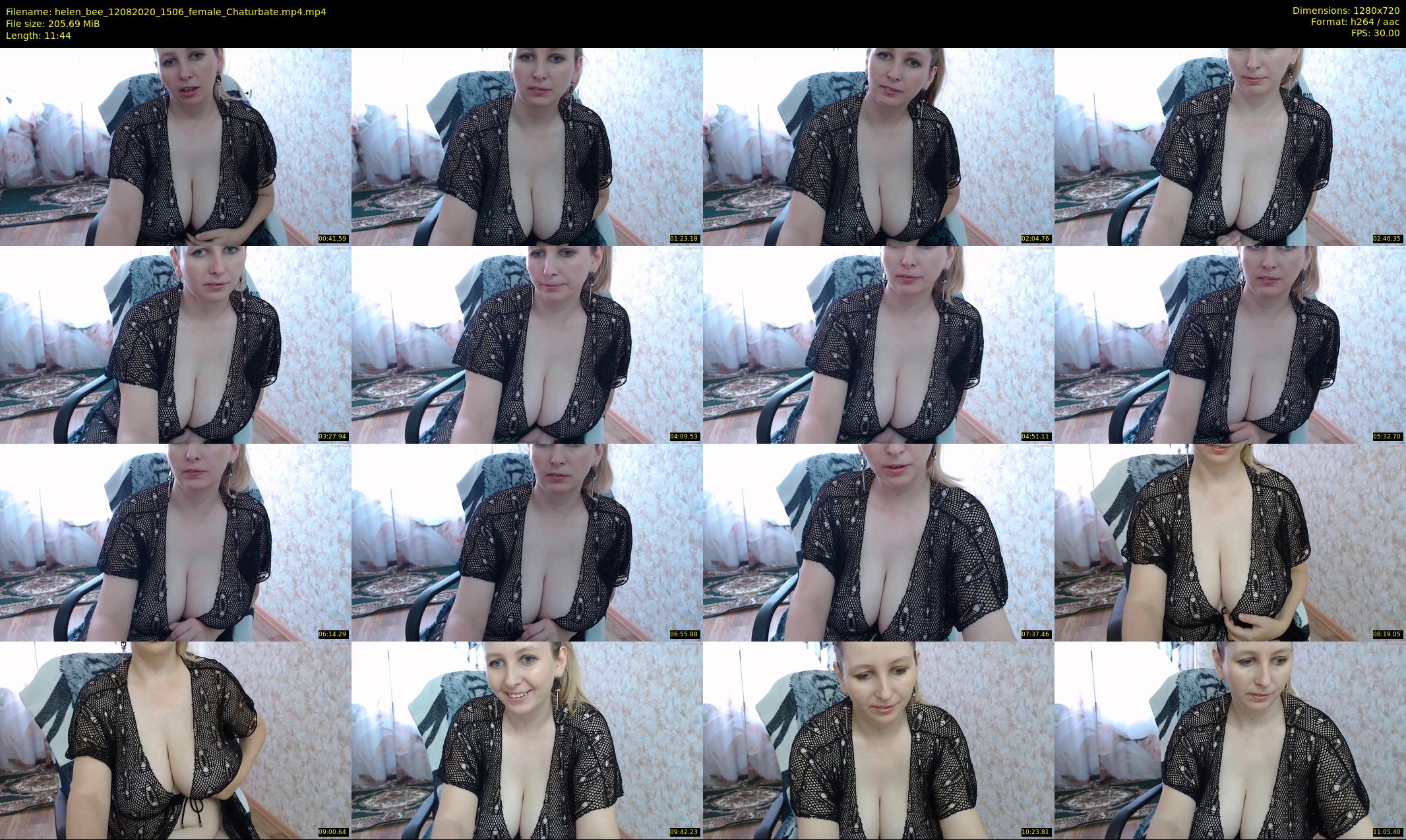 helen_bee — 12 minute Chaturbate female cam show recording, 720p, Aug 12, 2020