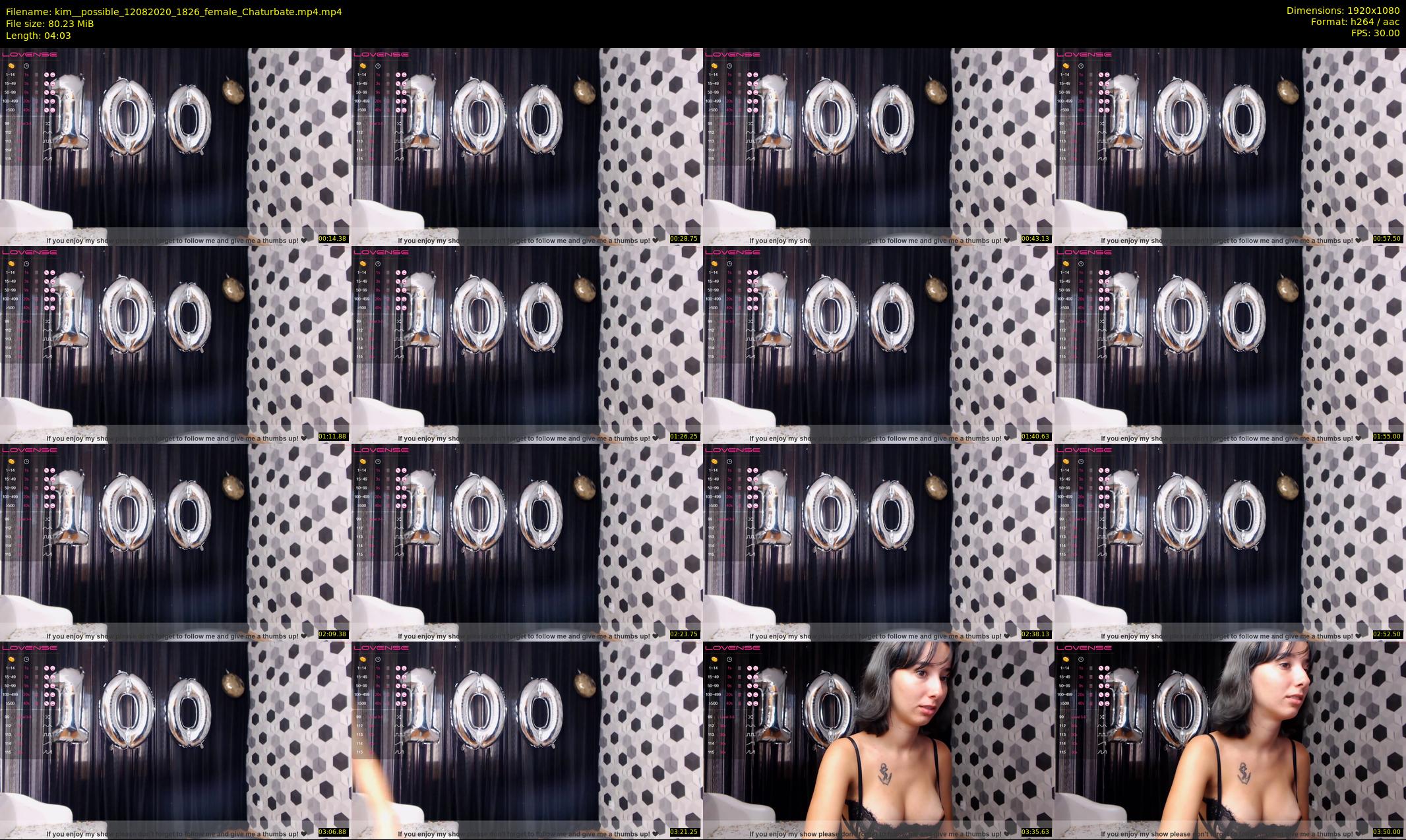 kim__possible — 5 minute Chaturbate female cam show recording, 1080p, Aug 12, 2020