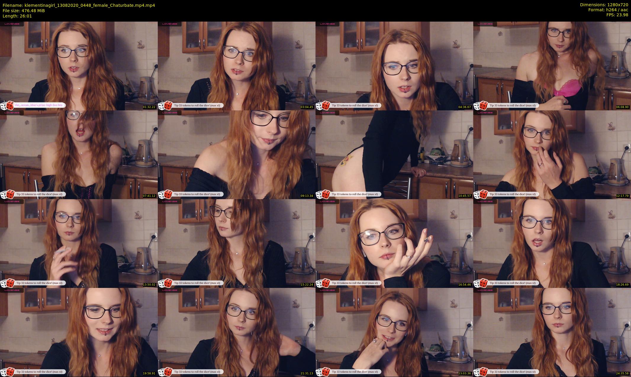 klementinagirl — 27 minute Chaturbate female cam show recording, 720p, Aug 13, 2020