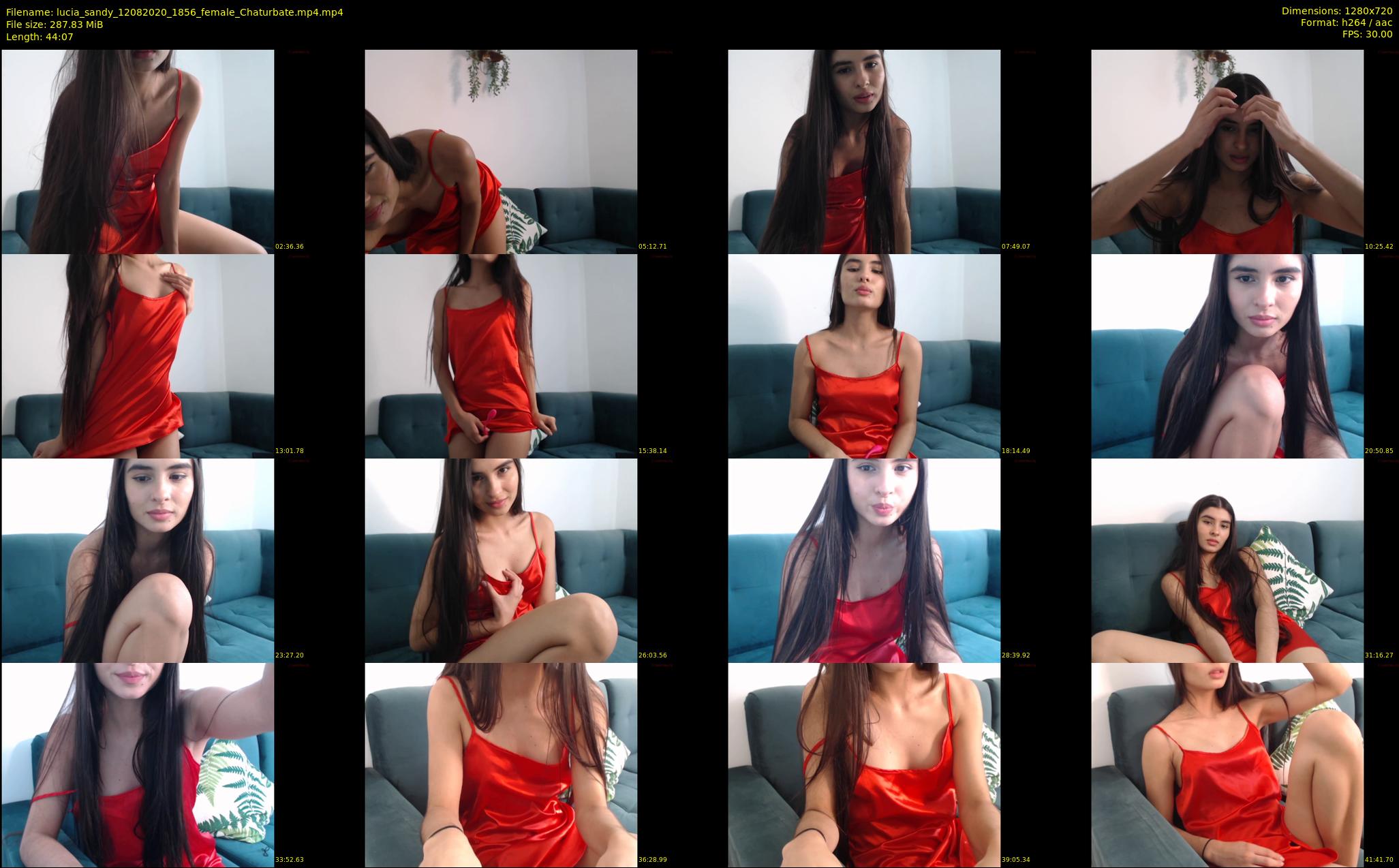 lucia_sandy — 45 minute Chaturbate female cam show recording, 720p, Aug 12, 2020