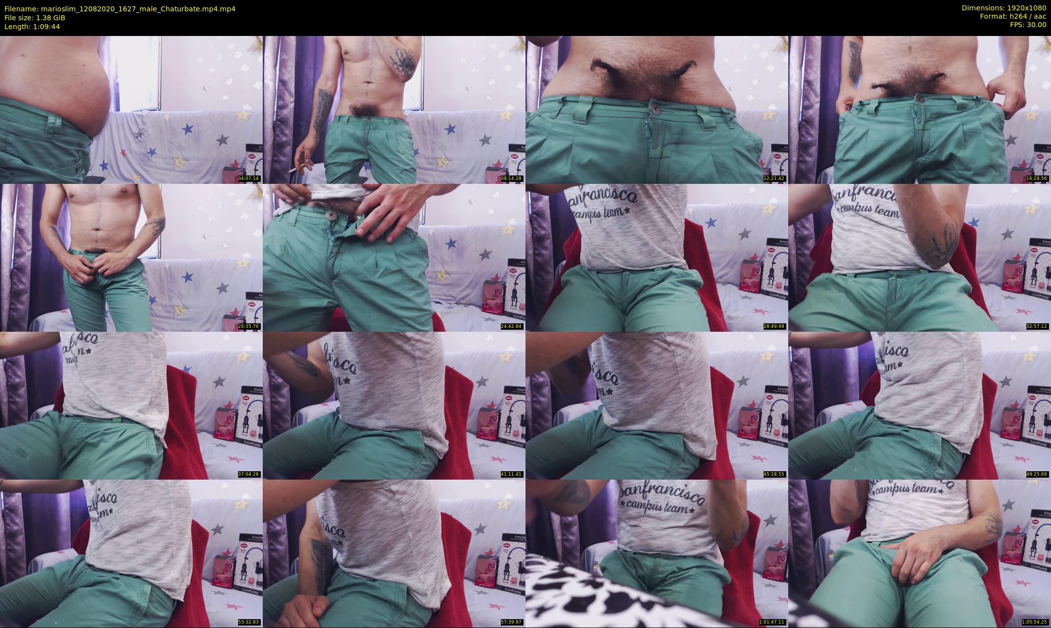 marioslim — 70 minute Chaturbate male cam show recording, 1080p, Aug 12, 2020