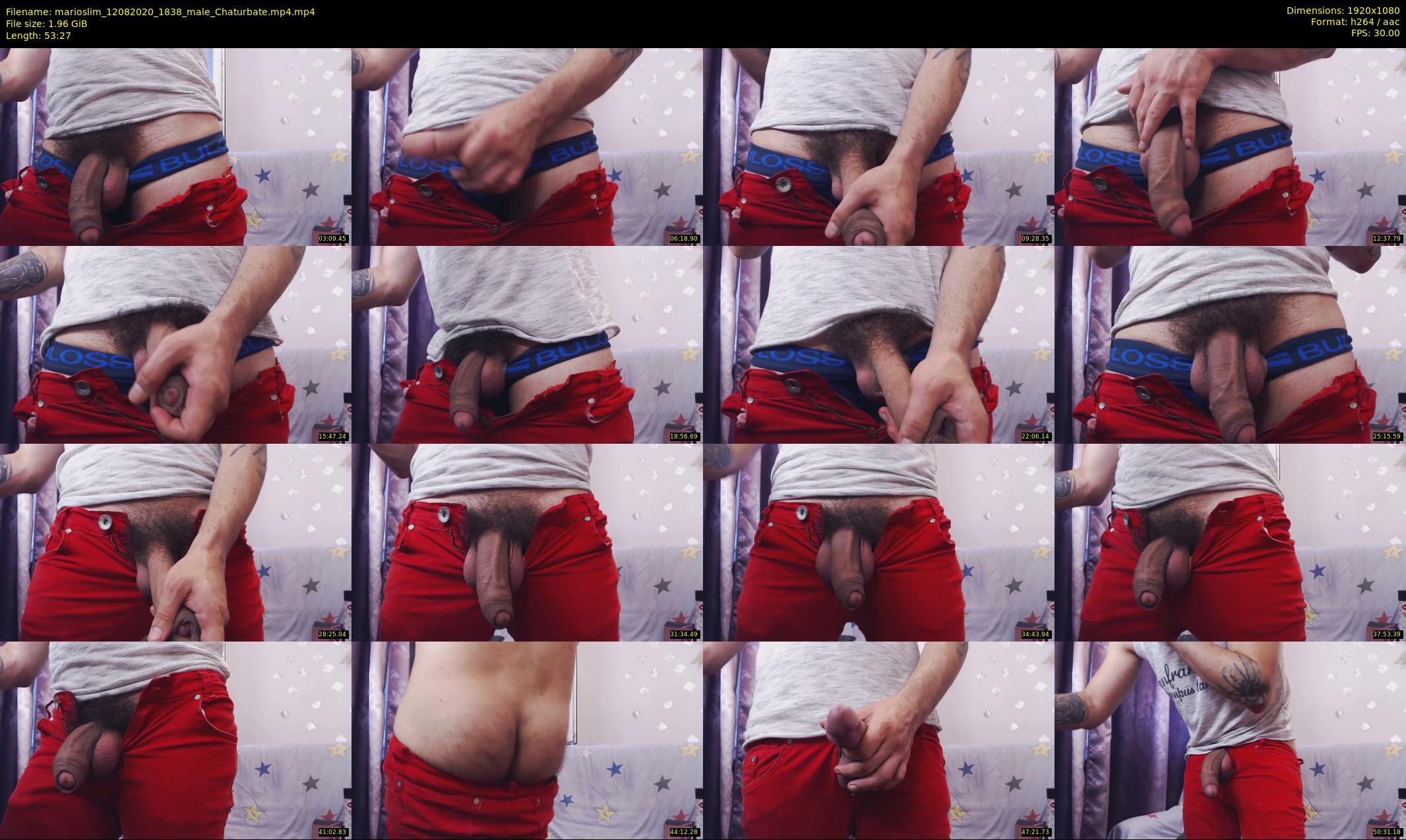 marioslim — 54 minute Chaturbate male cam show recording, 1080p, Aug 12, 2020