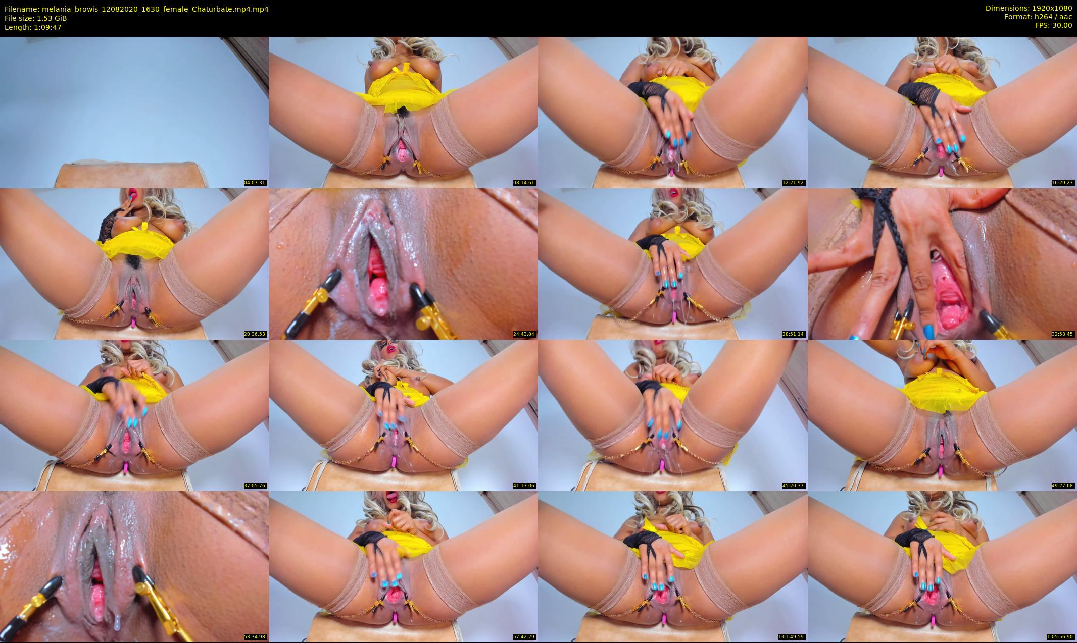 melania_browis — 70 minute Chaturbate female cam show recording, 1080p, Aug 12, 2020