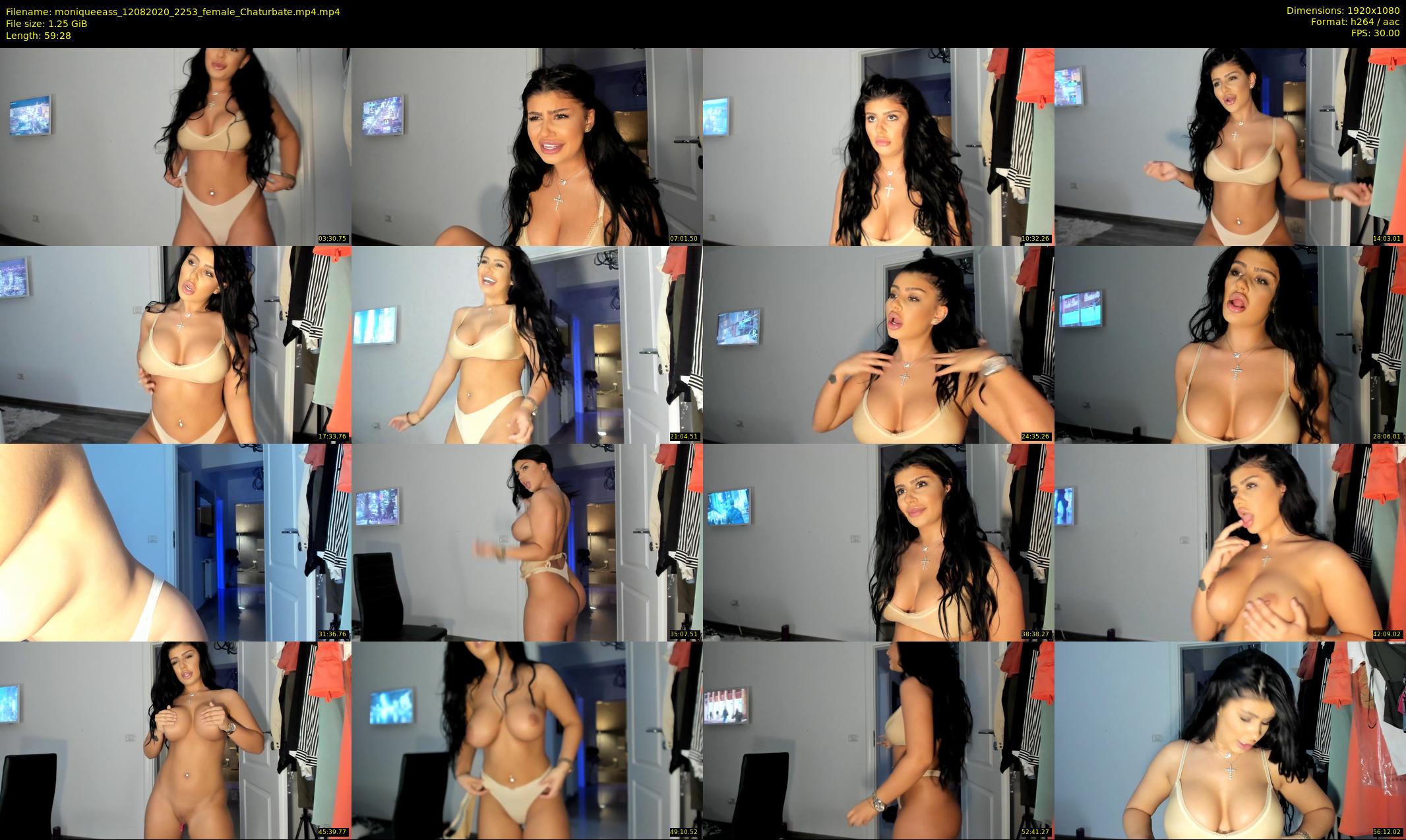 moniqueeass — 60 minute Chaturbate female cam show recording, 1080p, Aug 12, 2020
