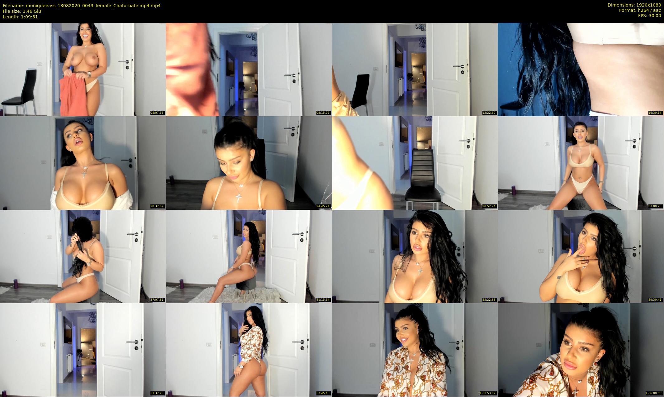 moniqueeass — 70 minute Chaturbate female cam show recording, 1080p, Aug 13, 2020