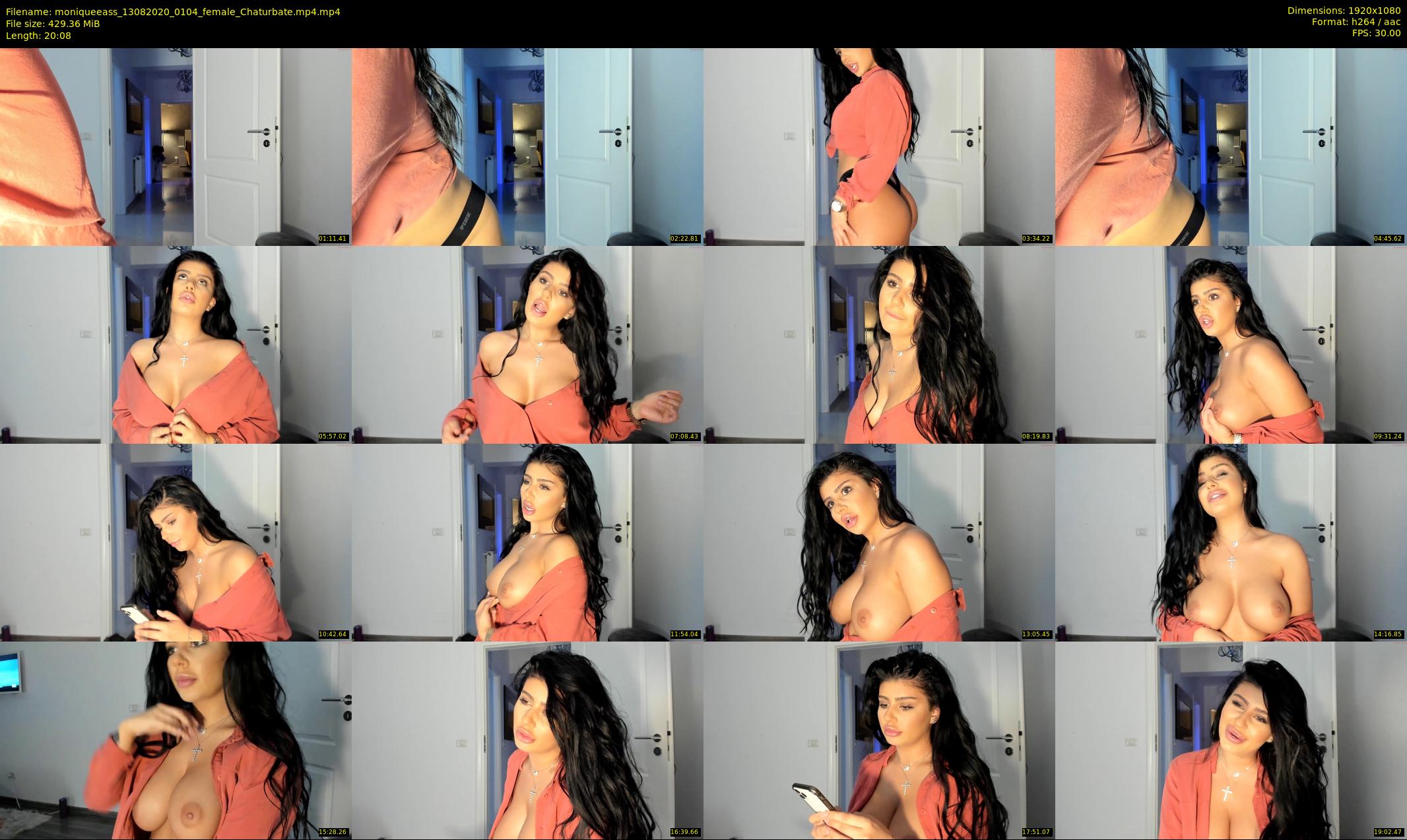 moniqueeass — 21 minute Chaturbate female cam show recording, 1080p, Aug 13, 2020