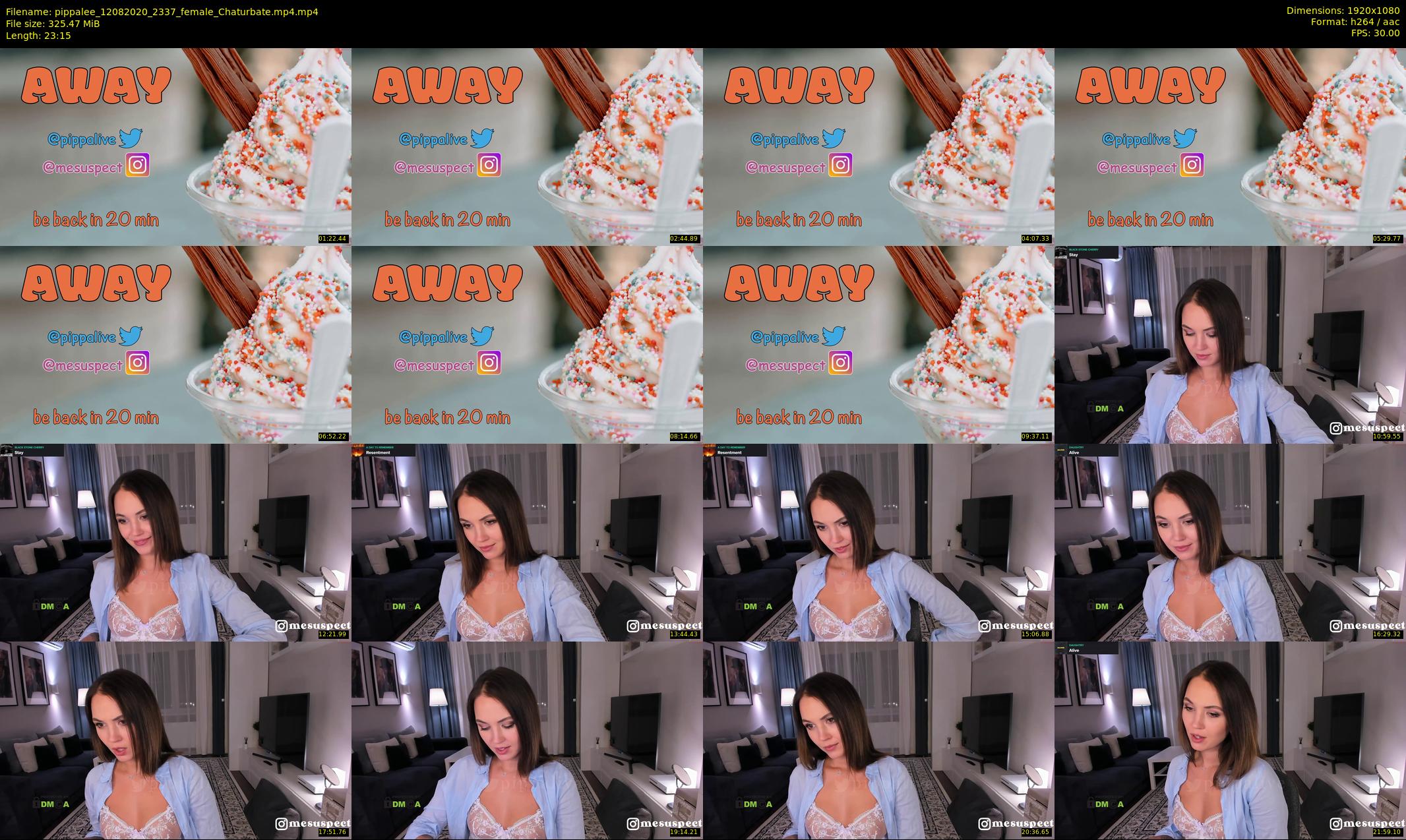 pippalee — 24 minute Chaturbate female cam show recording, 1080p, Aug 12, 2020
