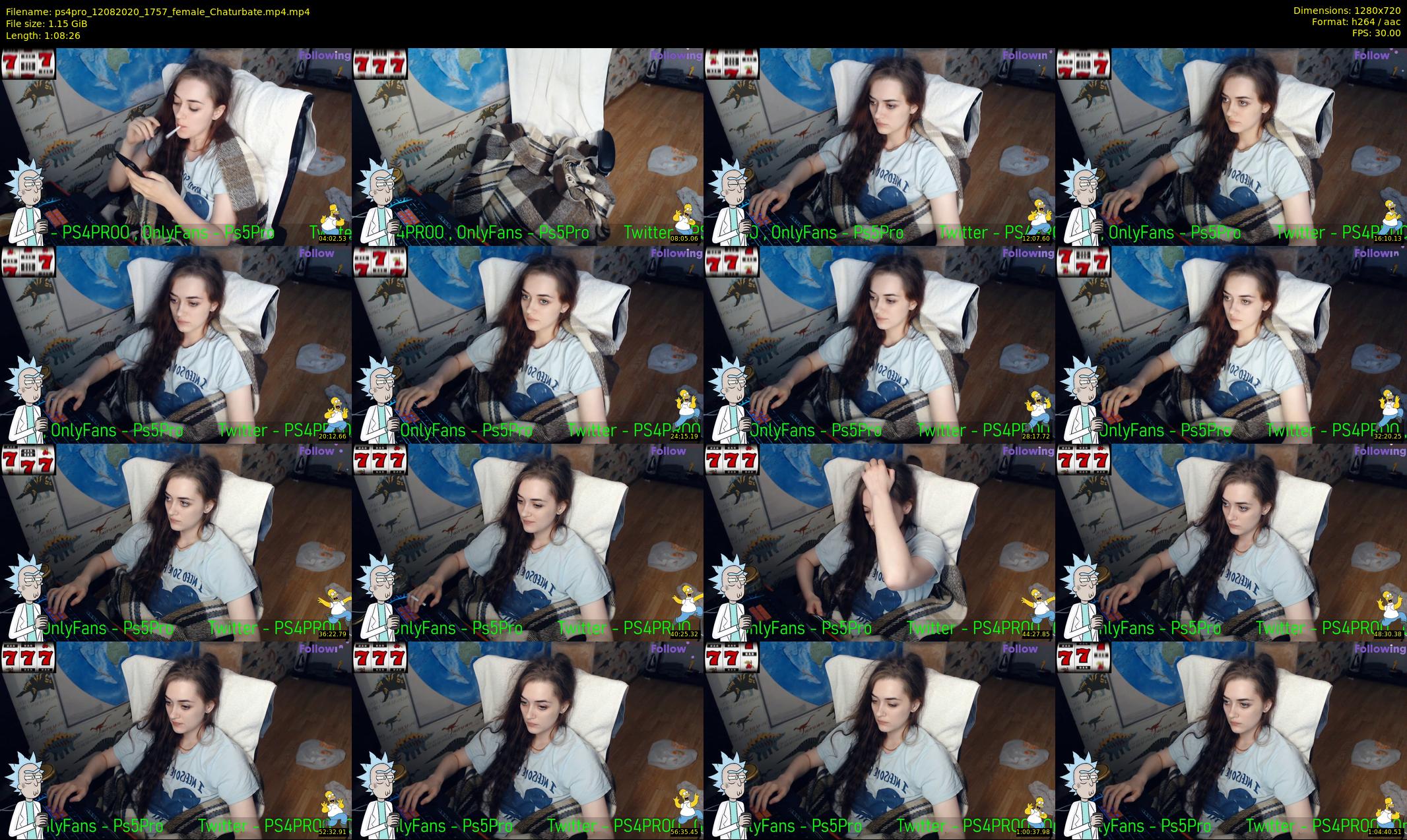 ps4pro — 69 minute Chaturbate female cam show recording, 720p, Aug 12, 2020