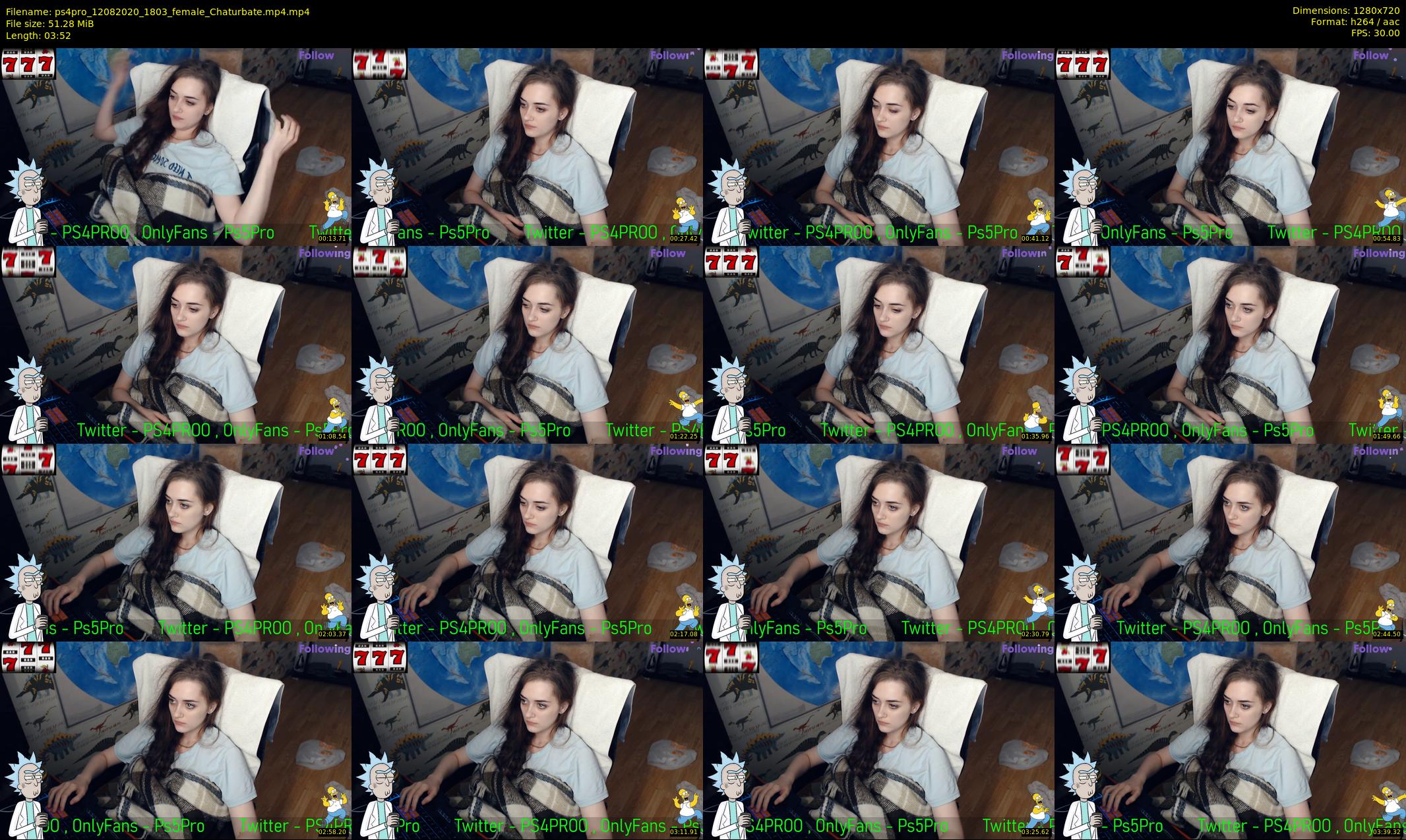ps4pro — 4 minute Chaturbate female cam show recording, 720p, Aug 12, 2020