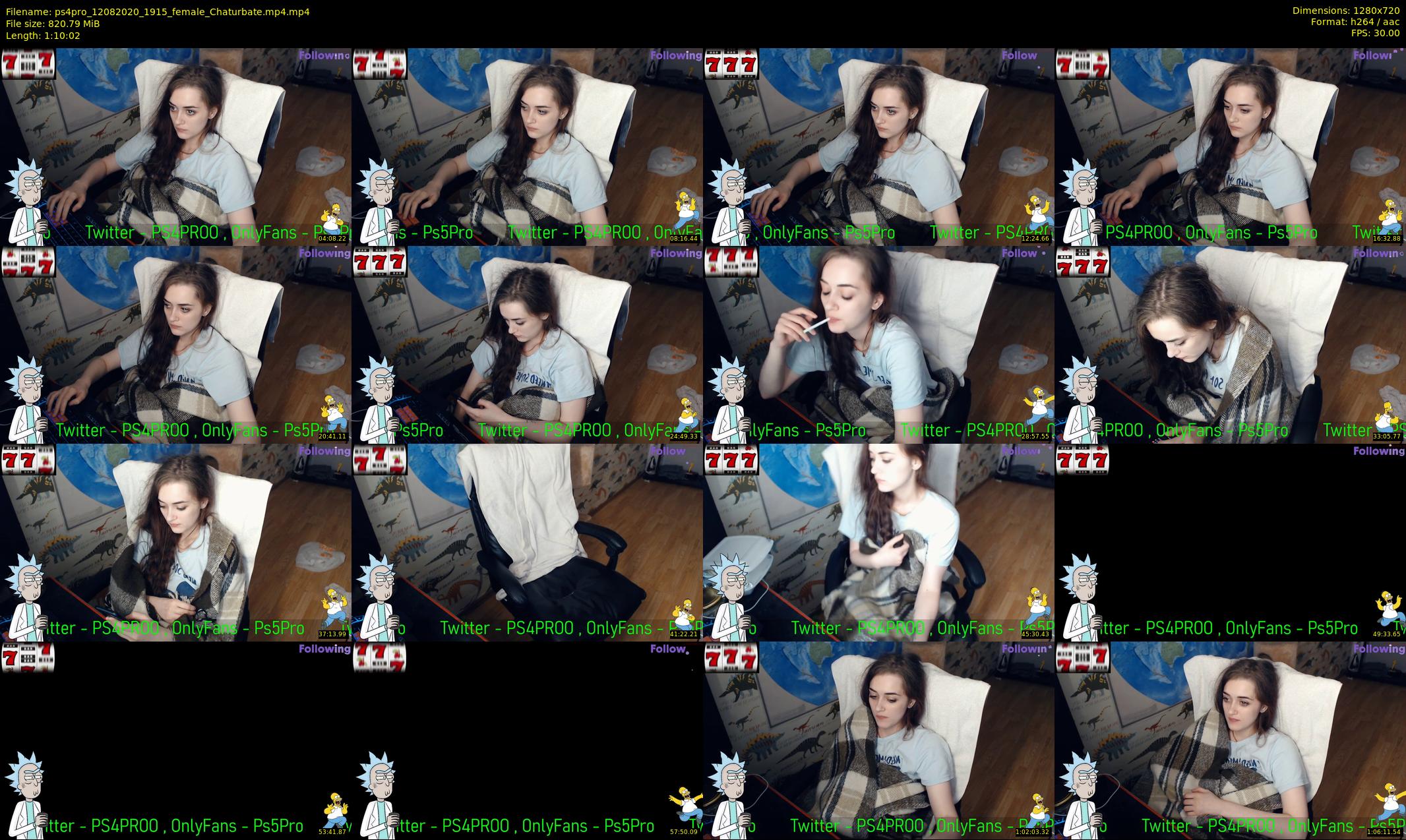 ps4pro — 71 minute Chaturbate female cam show recording, 720p, Aug 12, 2020