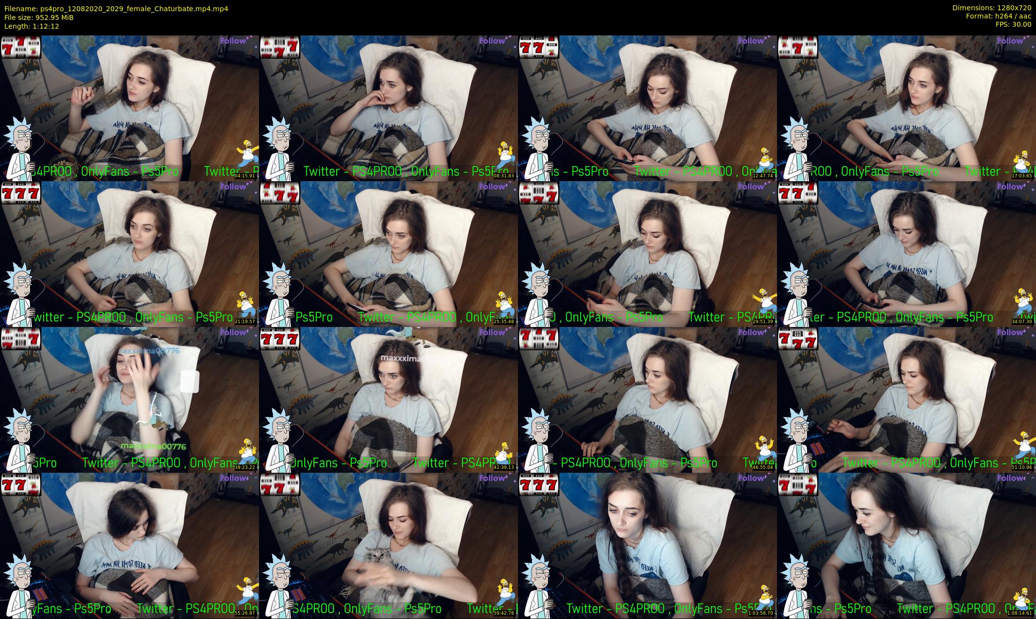 ps4pro — 73 minute Chaturbate female cam show recording, 720p, Aug 12, 2020
