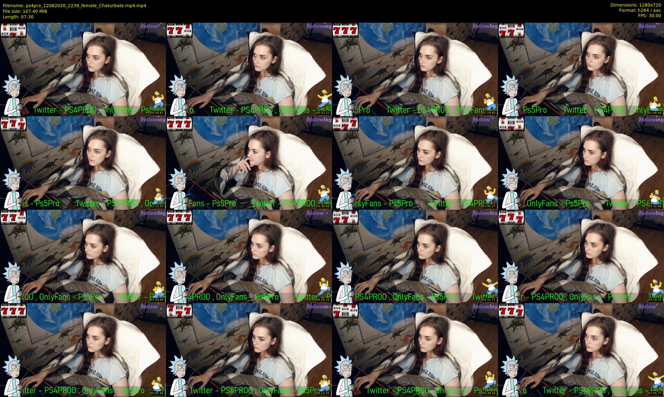 ps4pro — 8 minute Chaturbate female cam show recording, 720p, Aug 12, 2020