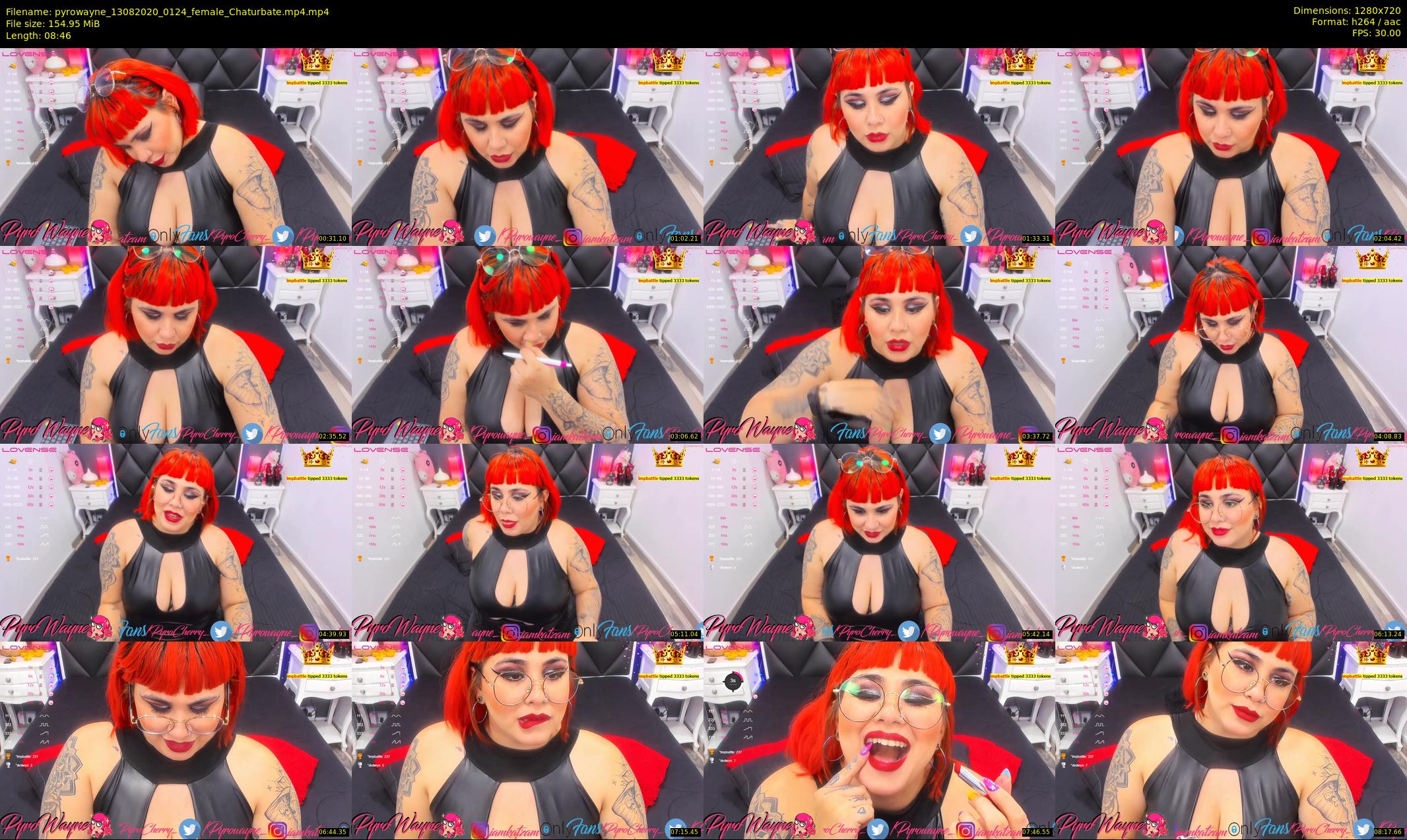 pyrowayne — 9 minute Chaturbate female cam show recording, 720p, Aug 13, 2020