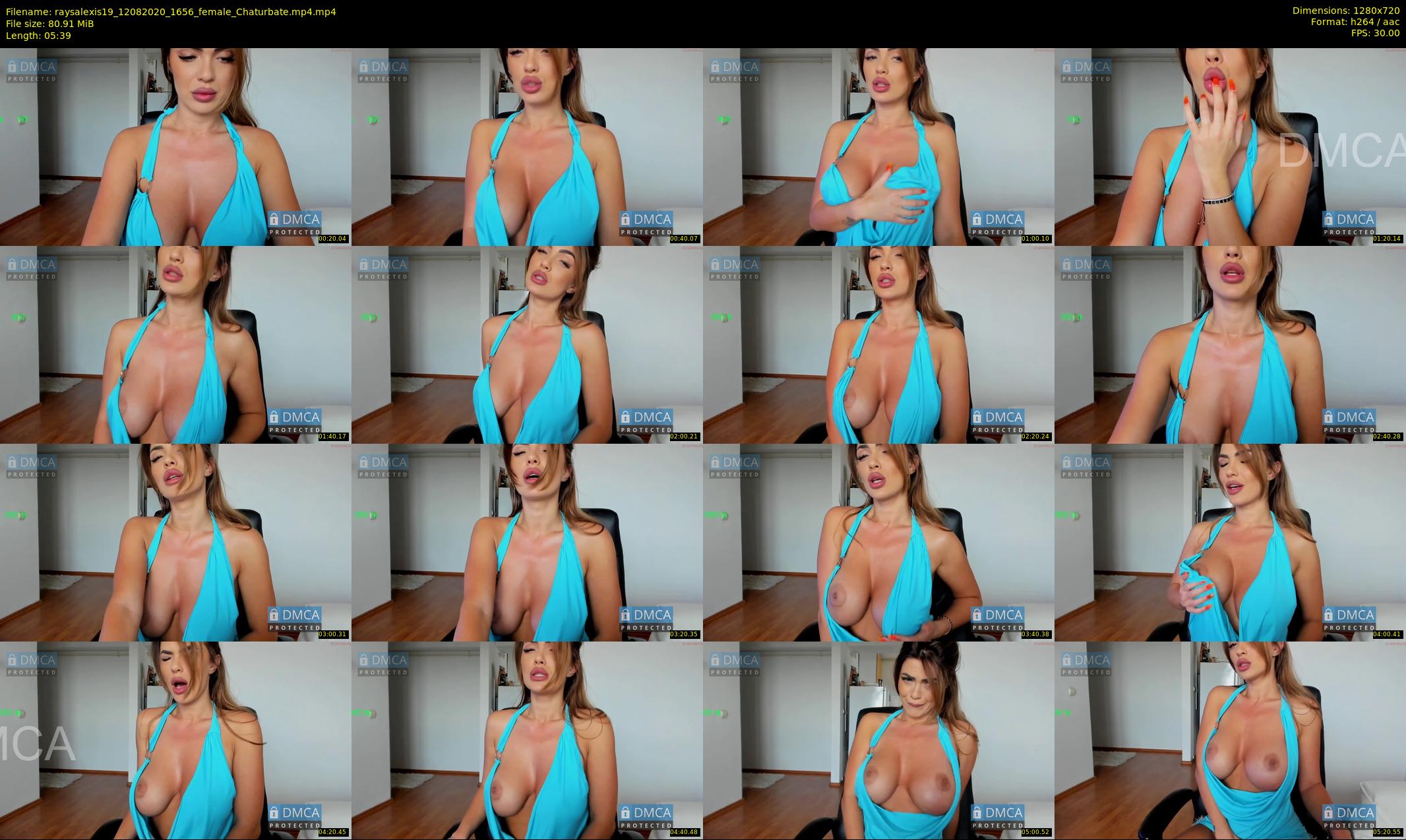 raysalexis19 — 6 minute Chaturbate female cam show recording, 720p, Aug 12, 2020