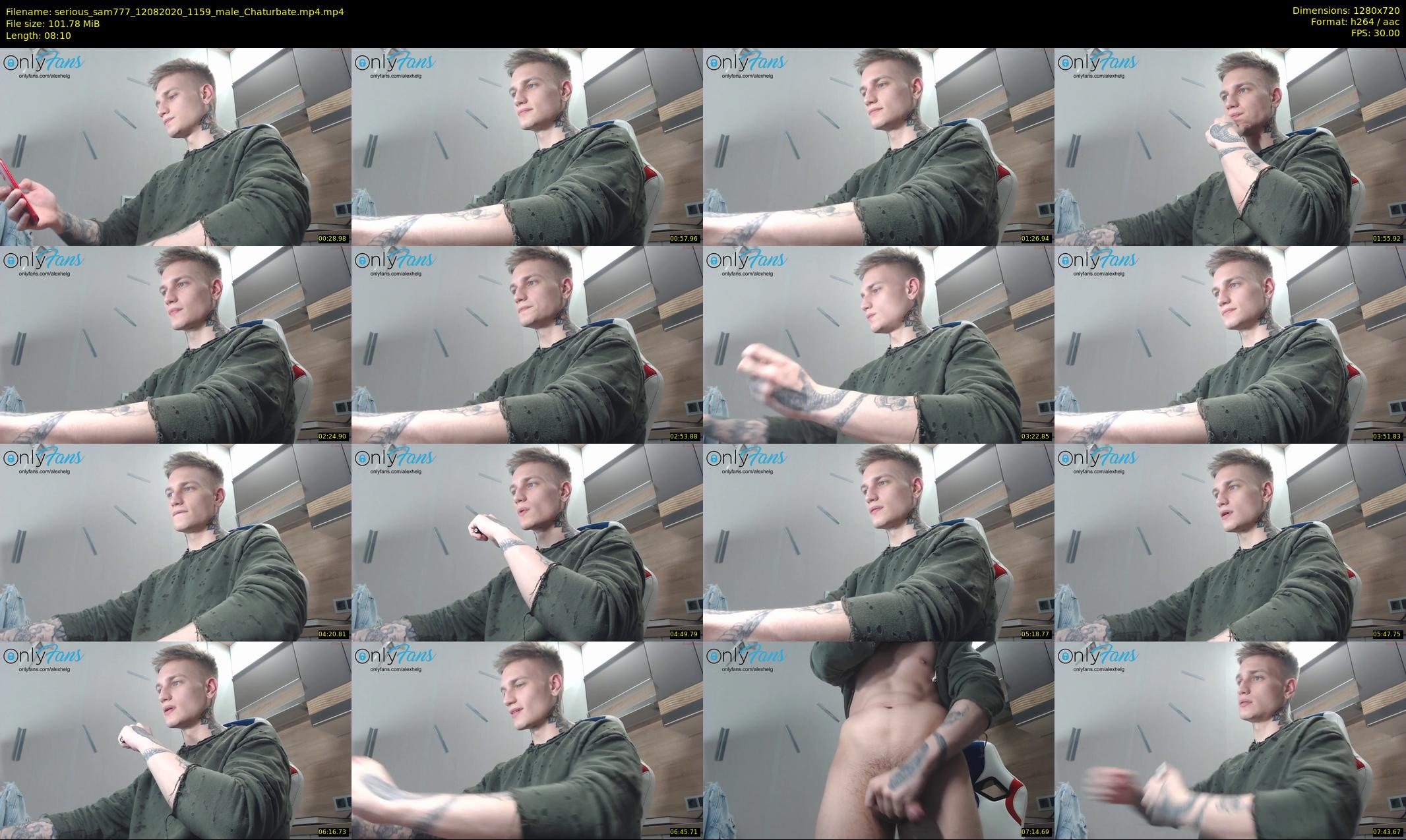 serious_sam777 — 9 minute Chaturbate male cam show recording, 720p, Aug 12, 2020