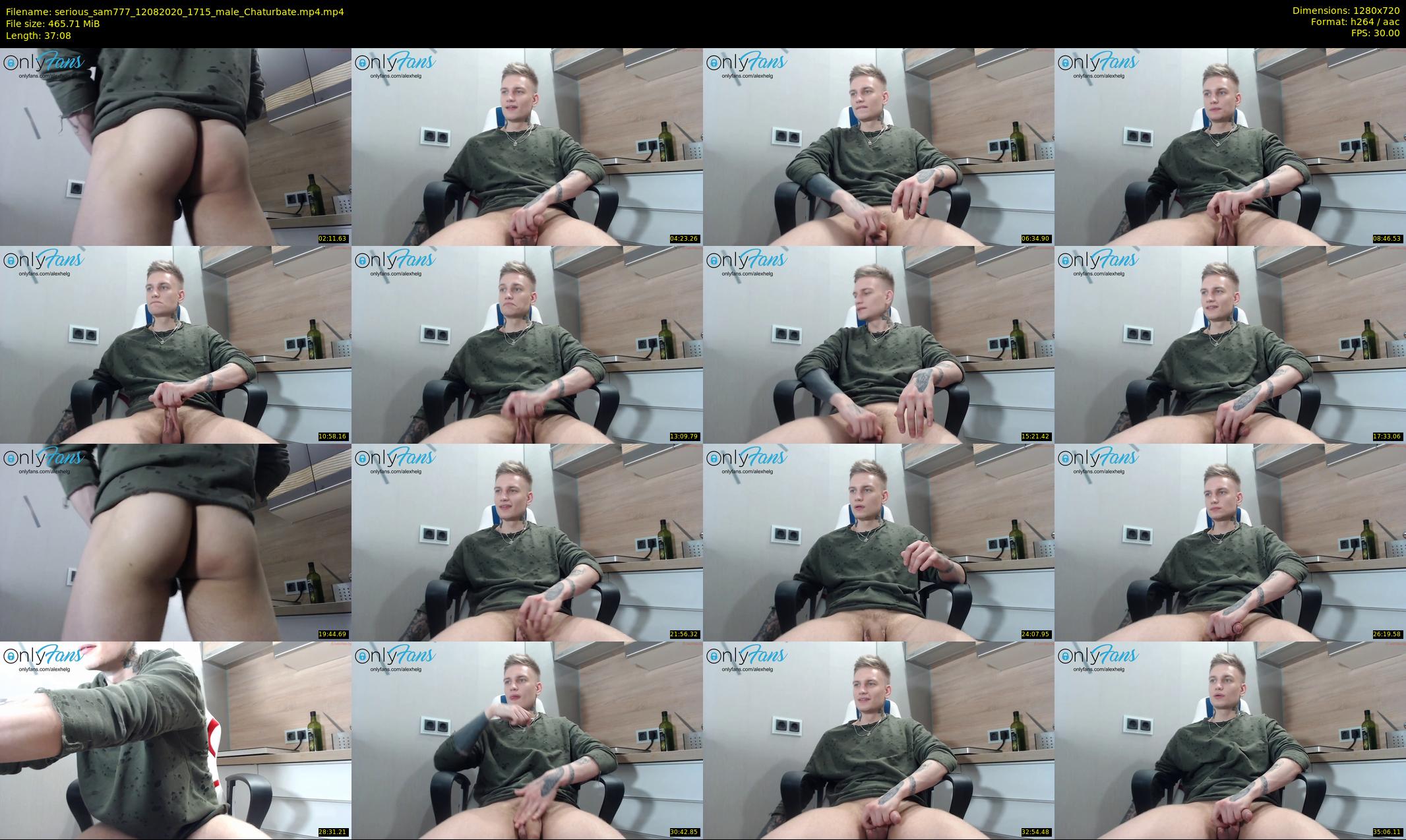 serious_sam777 — 38 minute Chaturbate male cam show recording, 720p, Aug 12, 2020