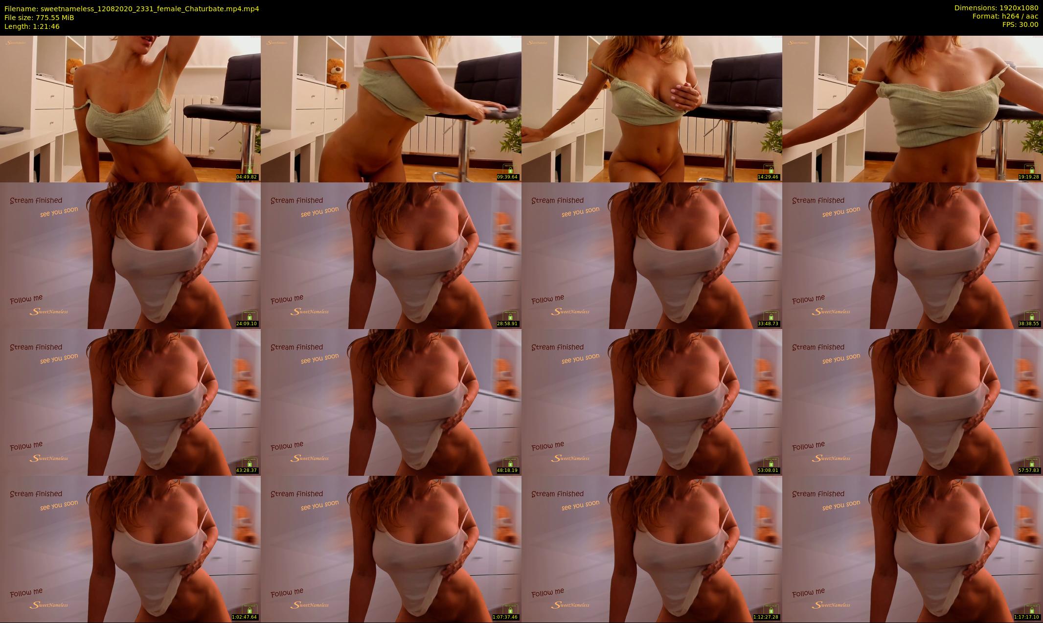 sweetnameless — 82 minute Chaturbate couple cam show recording, 1080p, Aug 12, 2020