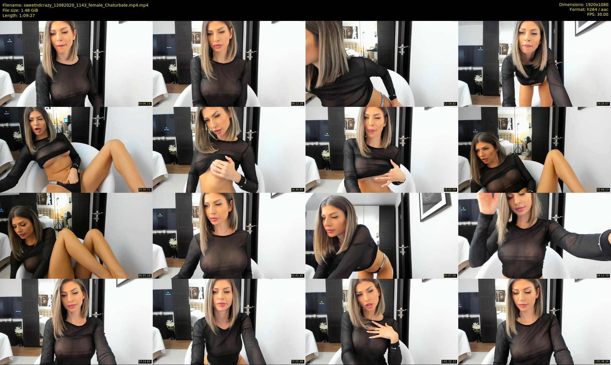 sweetndcrazy — 70 minute Chaturbate female cam show recording, 1080p, Aug 12, 2020