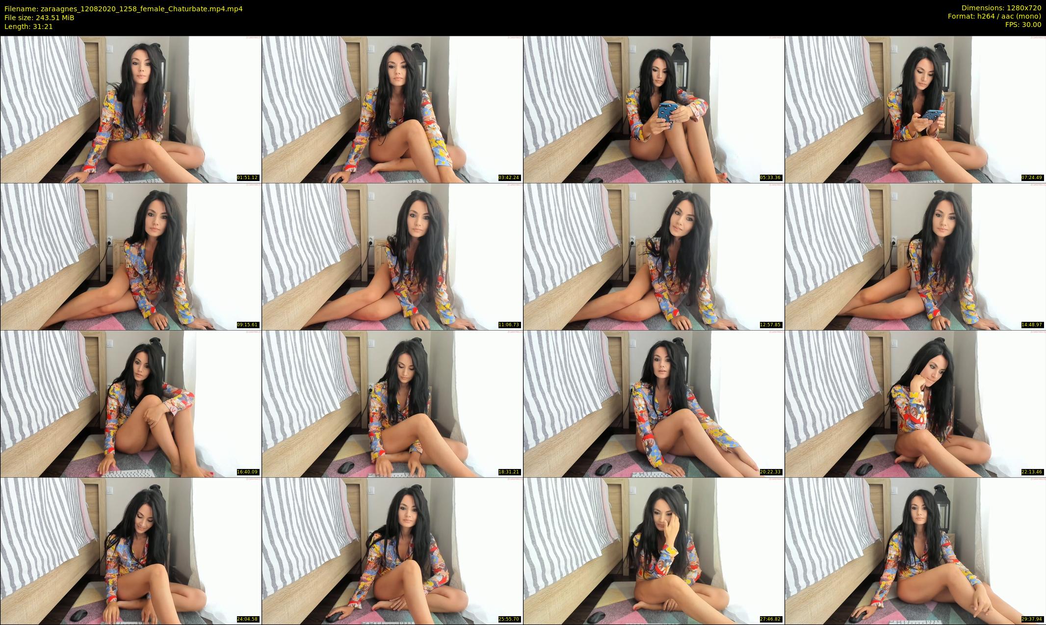 zaraagnes — 32 minute Chaturbate female cam show recording, 720p, Aug 12, 2020