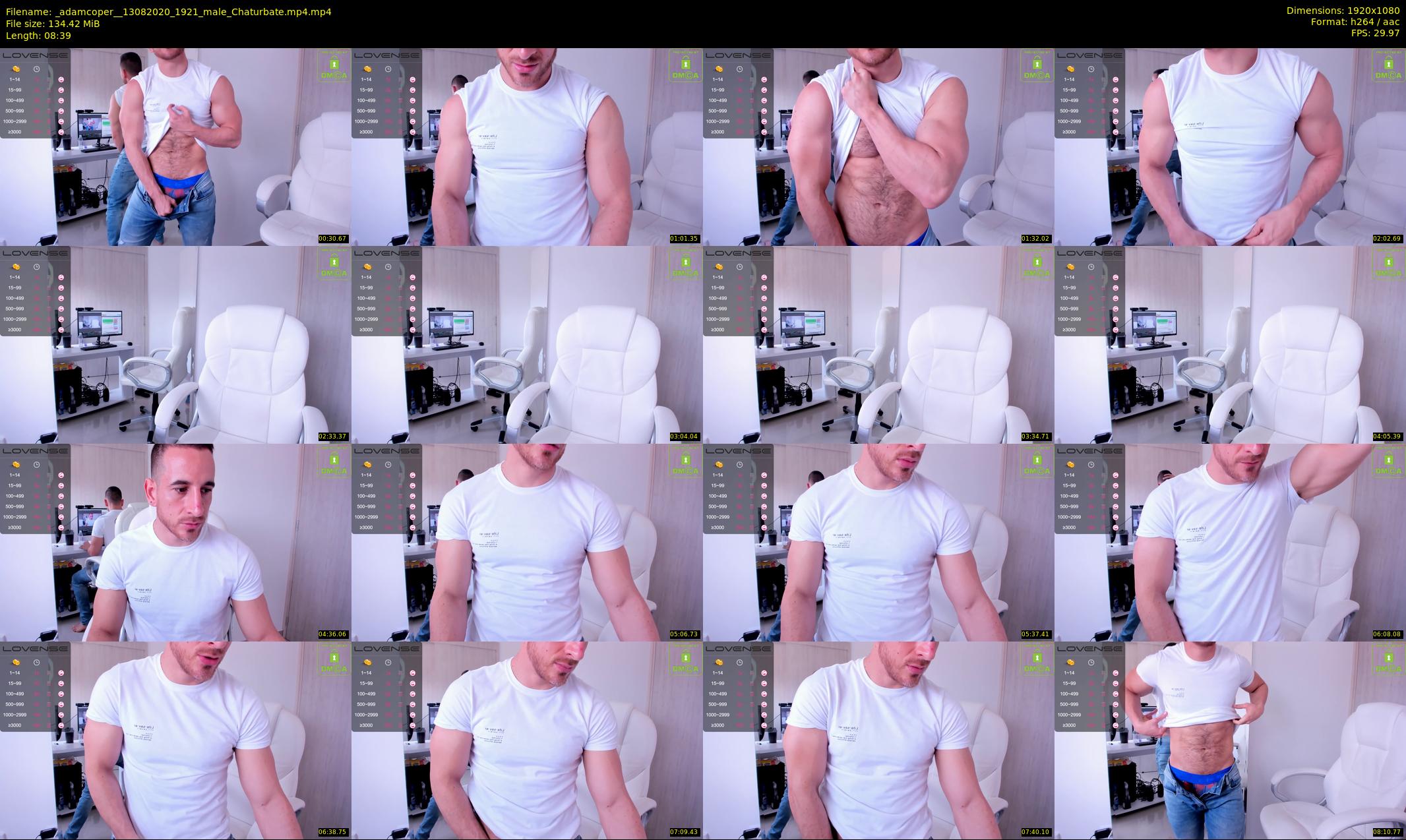 _adamcoper_ — 9 minute Chaturbate male cam show recording, 1080p, Aug 13, 2020