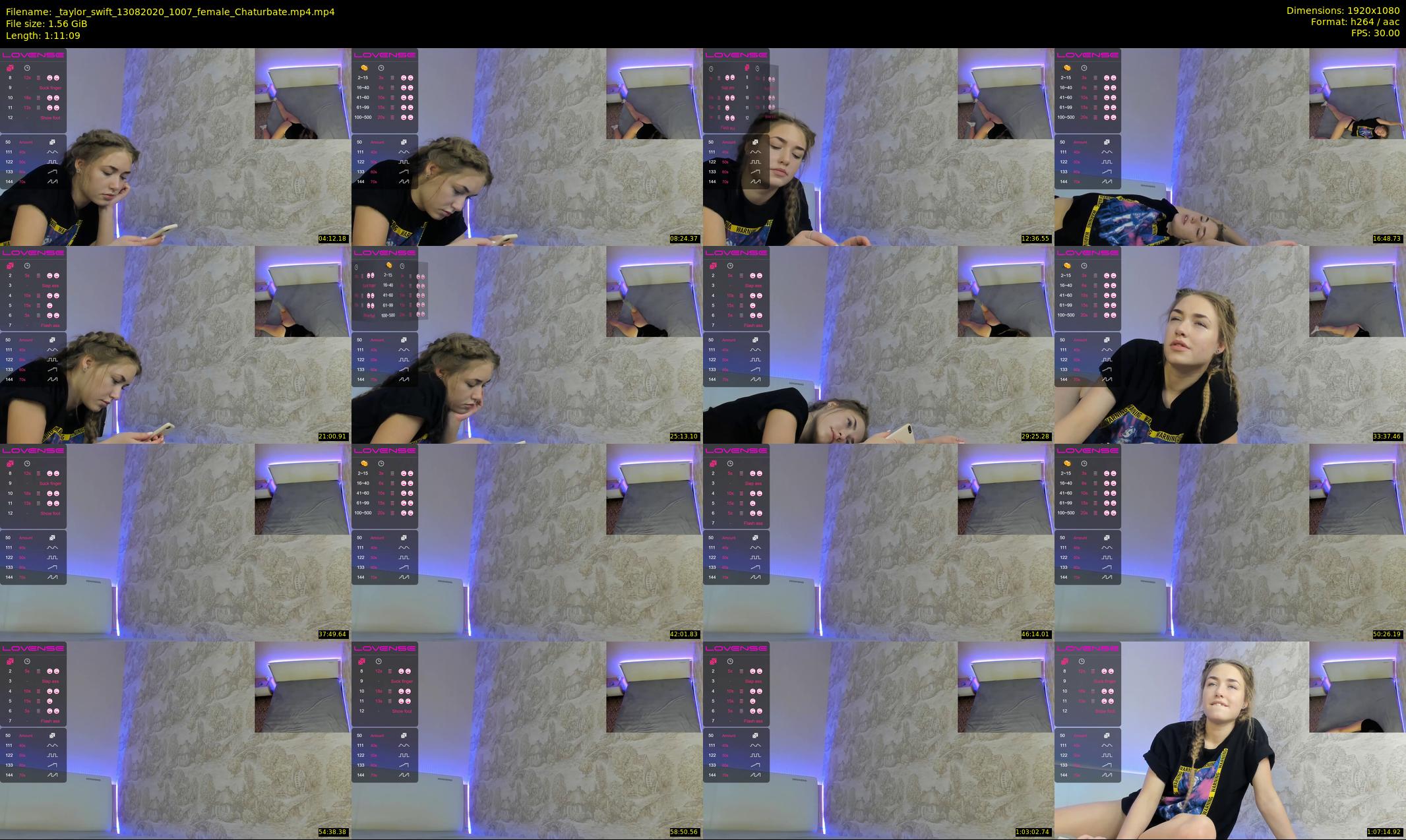 _taylor_swift — 72 minute Chaturbate female cam show recording, 1080p, Aug 13, 2020