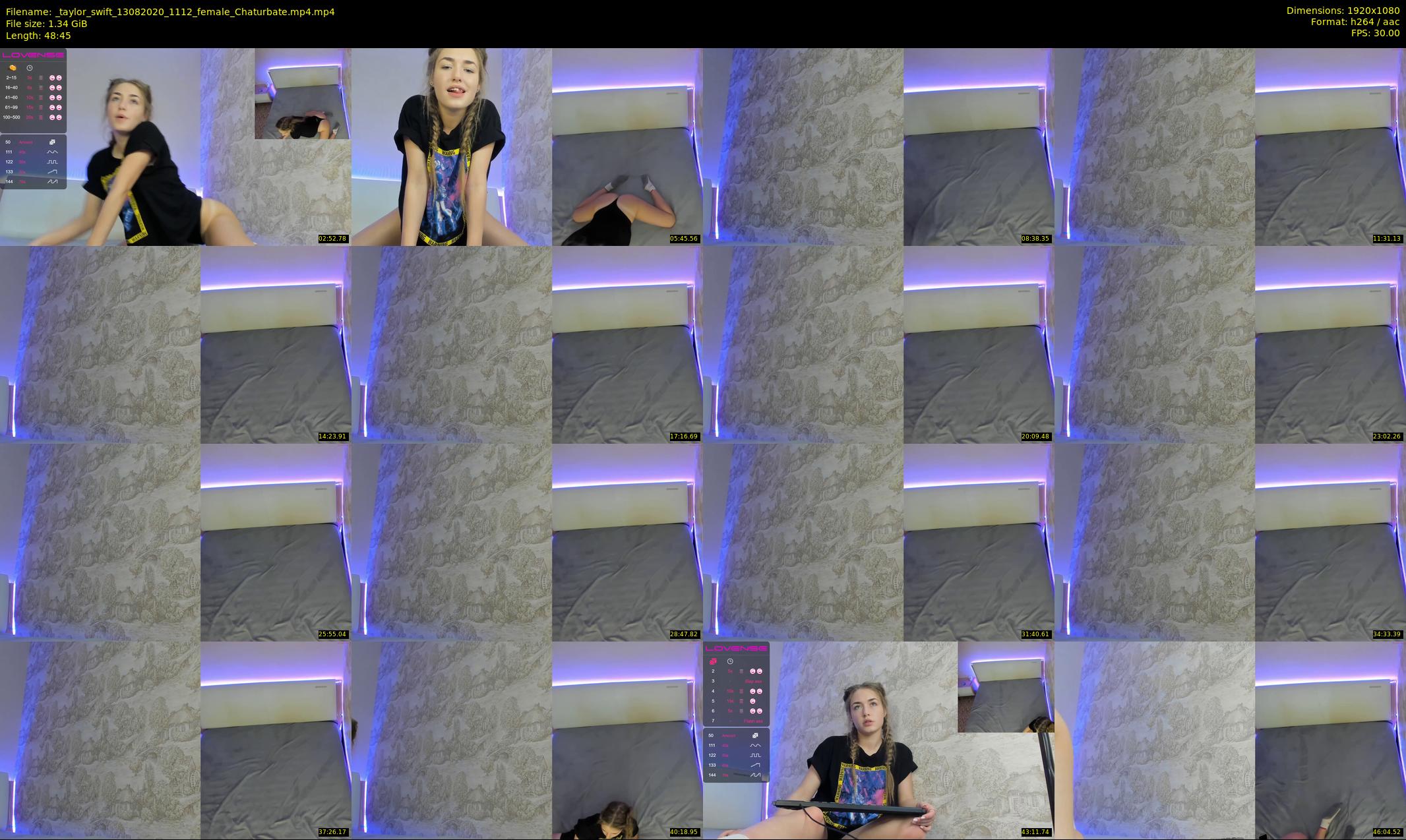 _taylor_swift — 49 minute Chaturbate female cam show recording, 1080p, Aug 13, 2020