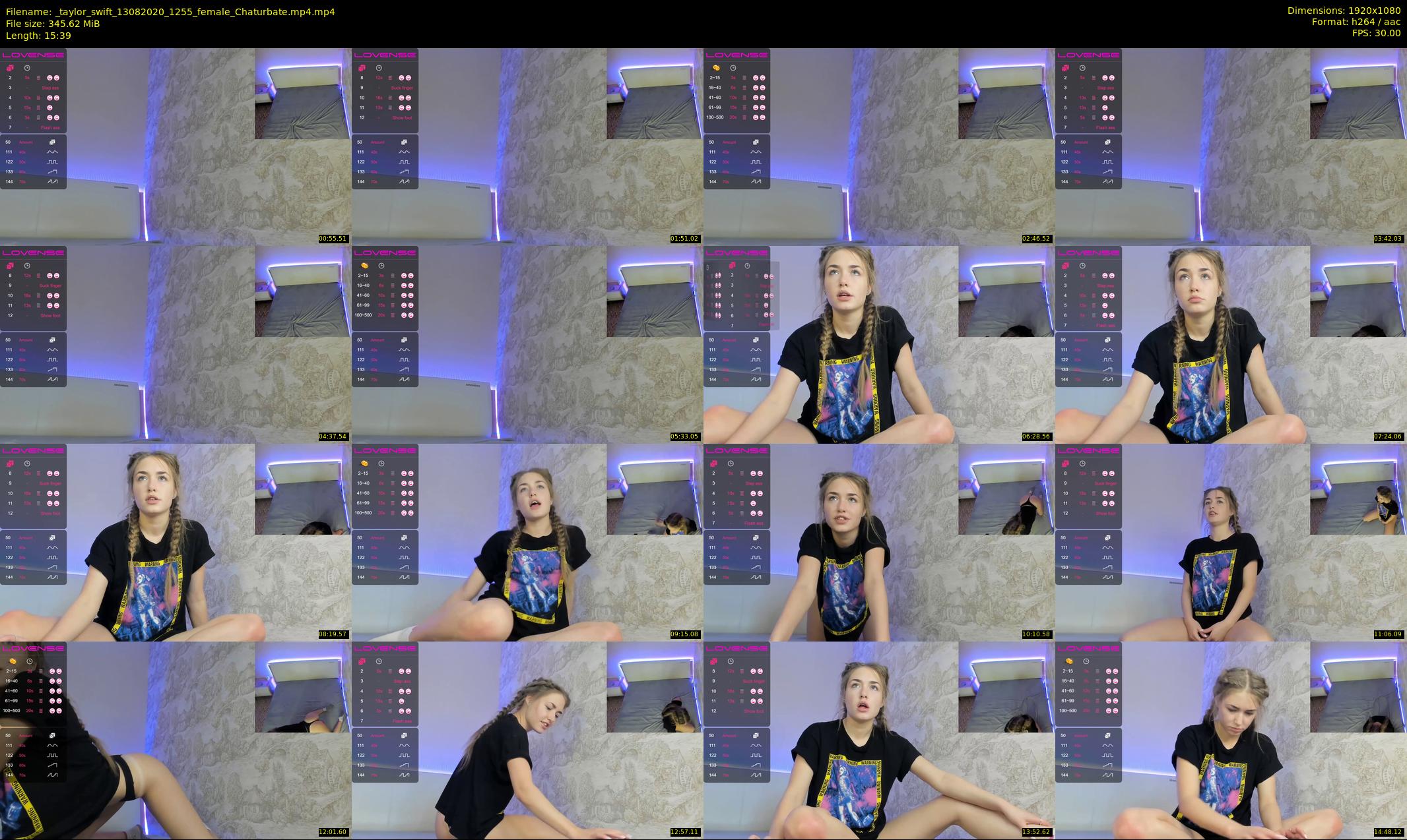_taylor_swift — 16 minute Chaturbate female cam show recording, 1080p, Aug 13, 2020