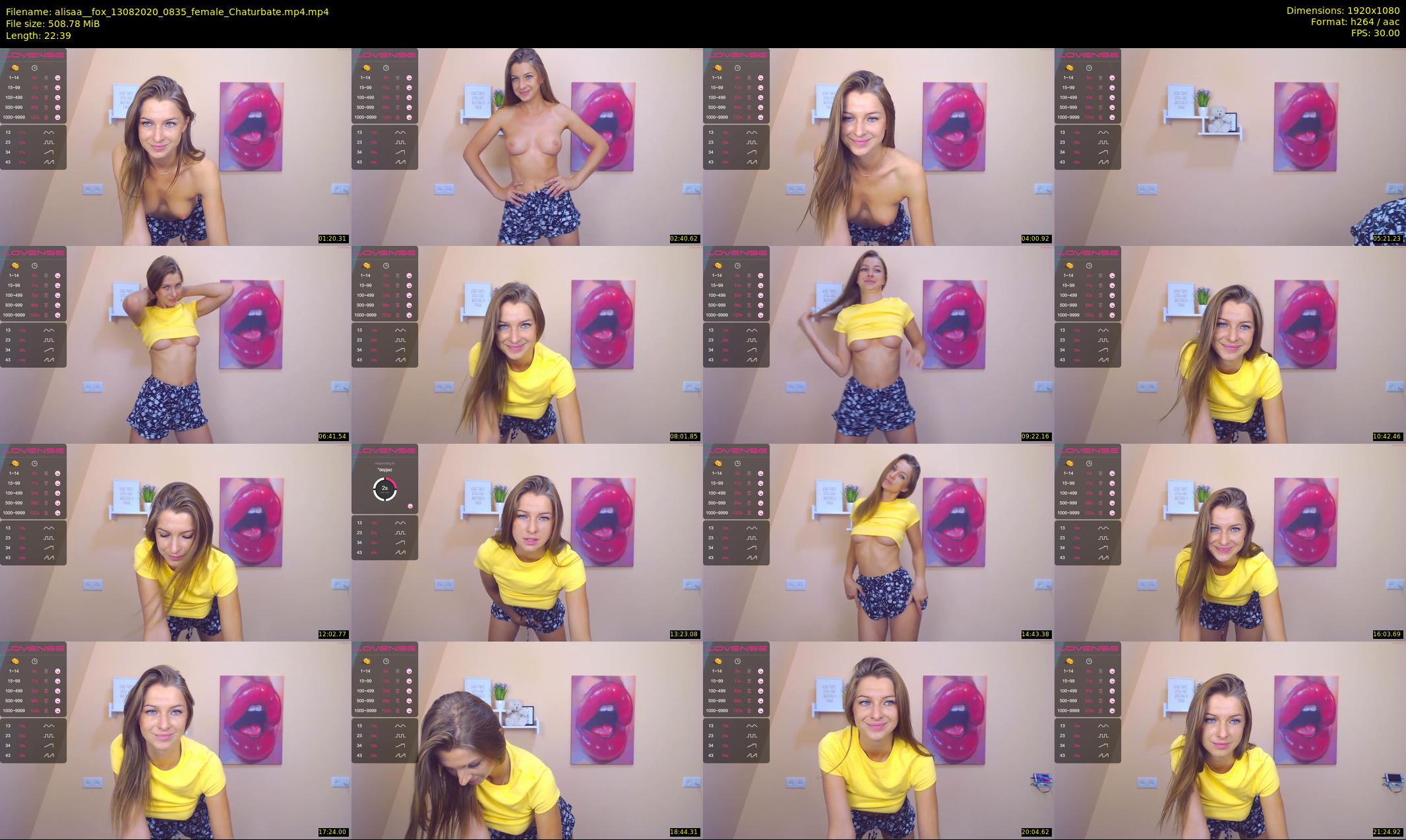 alisaa__fox — 23 minute Chaturbate female cam show recording, 1080p, Aug 13, 2020