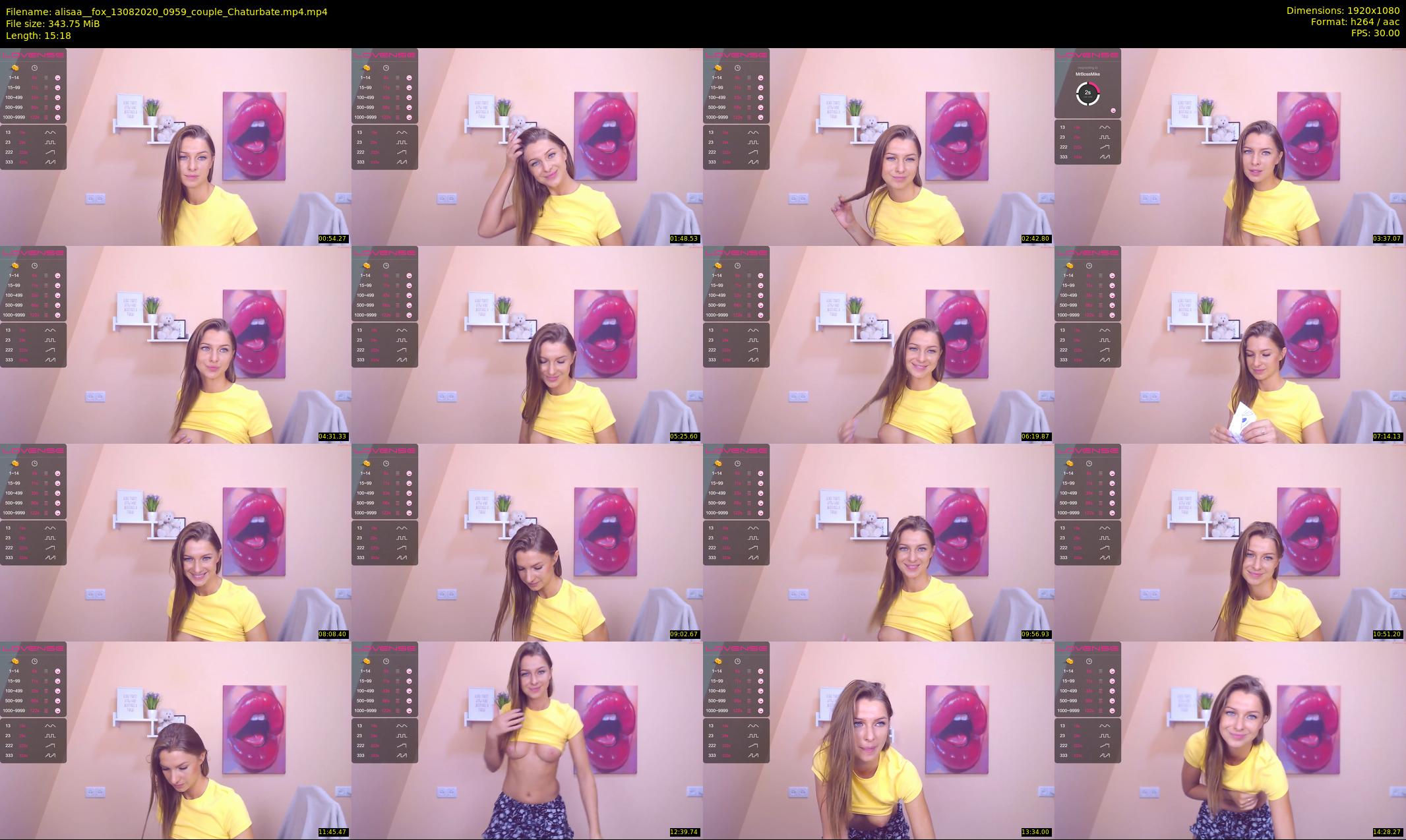 alisaa__fox — 16 minute Chaturbate female cam show recording, 1080p, Aug 13, 2020