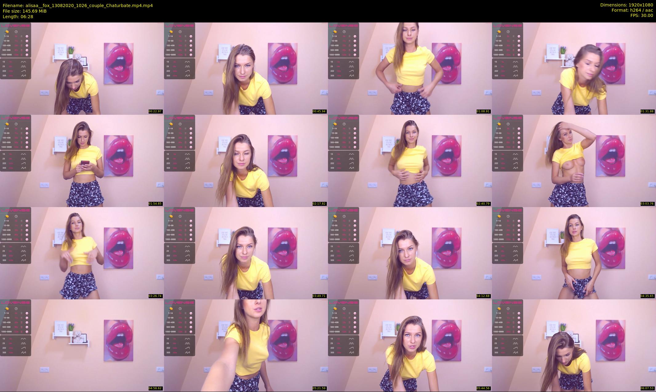 alisaa__fox — 7 minute Chaturbate female cam show recording, 1080p, Aug 13, 2020