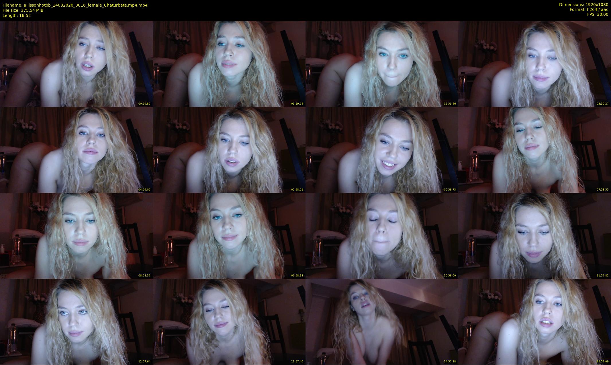 allissonhotbb — 17 minute Chaturbate female cam show recording, 1080p, Aug 14, 2020
