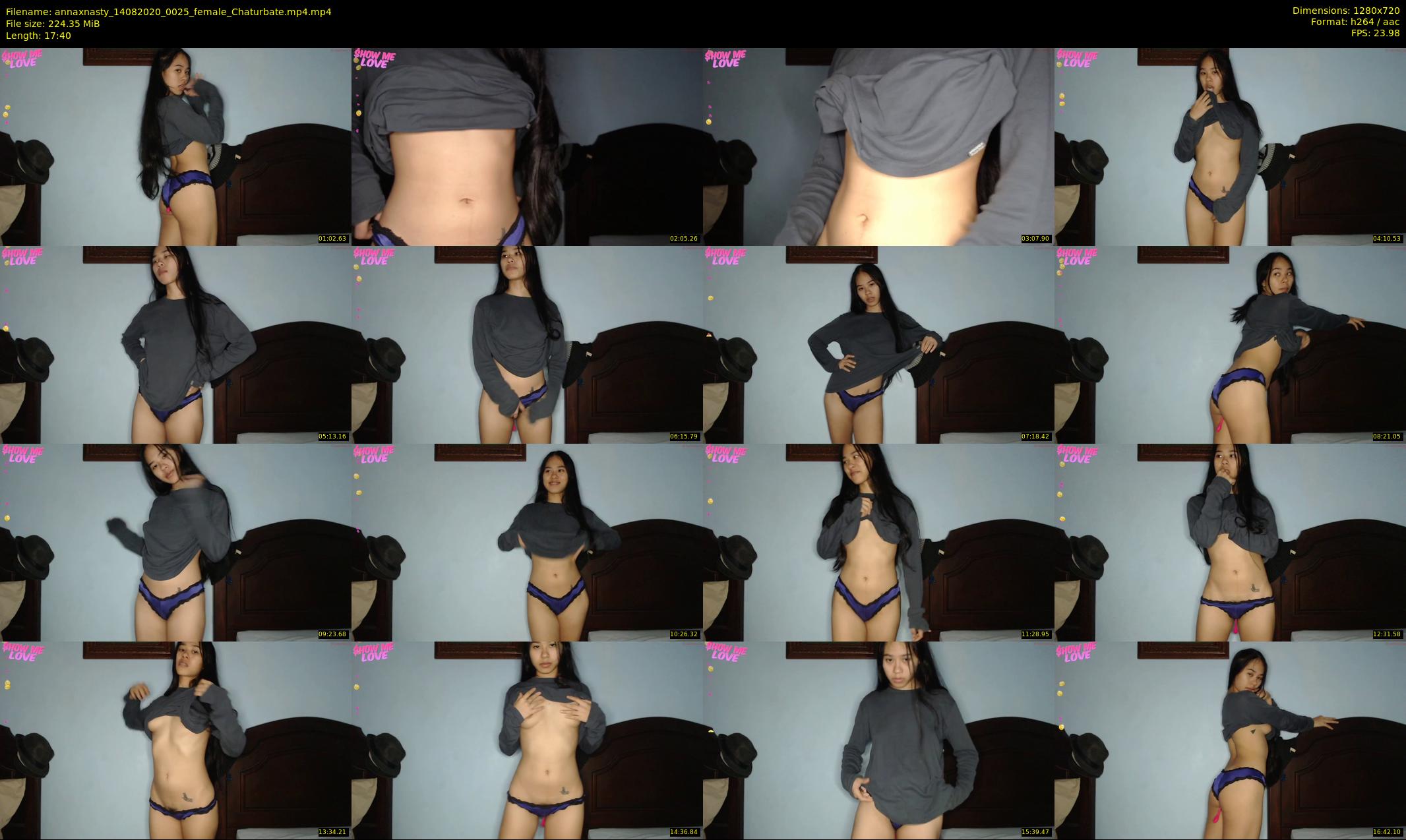 annaxnasty — 18 minute Chaturbate female cam show recording, 720p, Aug 14, 2020
