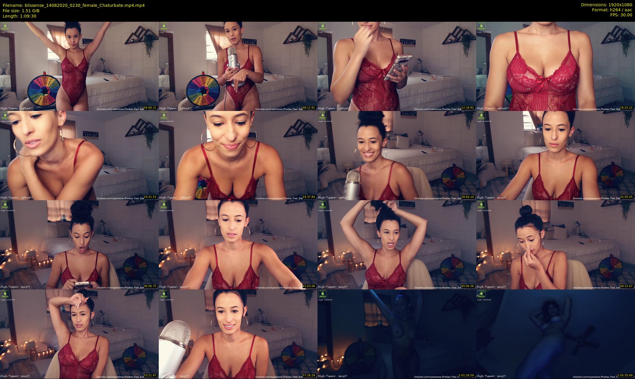 blissense — 70 minute Chaturbate female cam show recording, 1080p, Aug 14, 2020