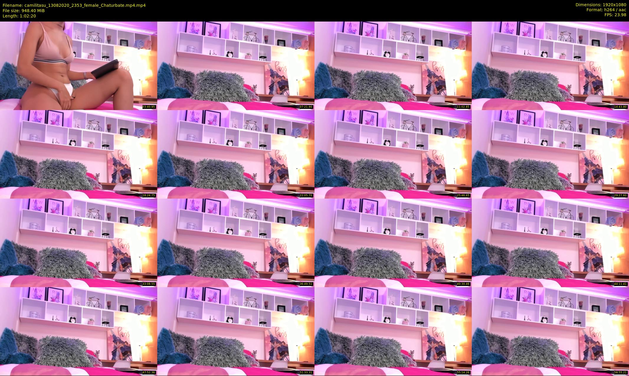 camilitasu — 63 minute Chaturbate female cam show recording, 1080p, Aug 13, 2020