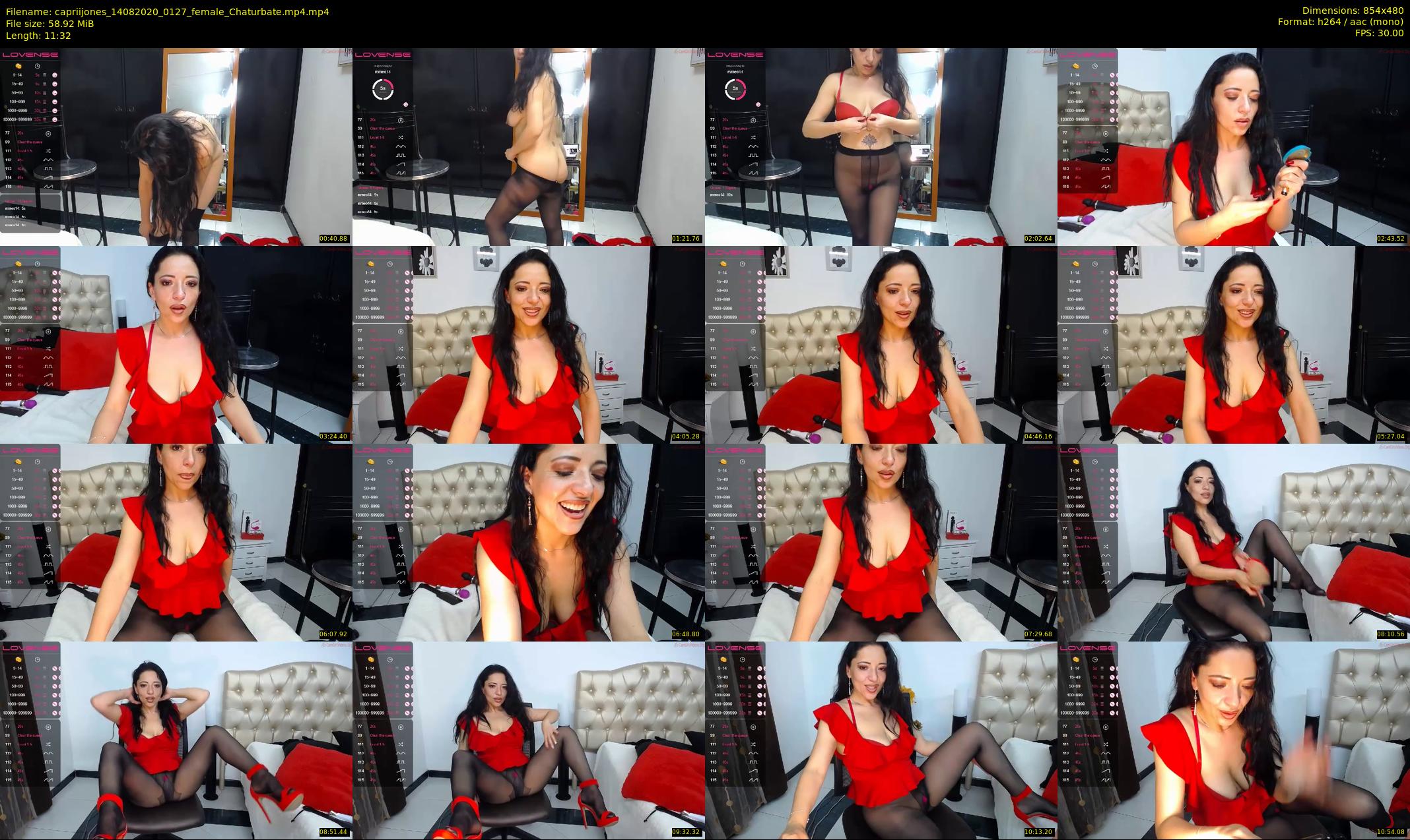 capriijones — 12 minute Chaturbate female cam show recording, 480p, Aug 14, 2020