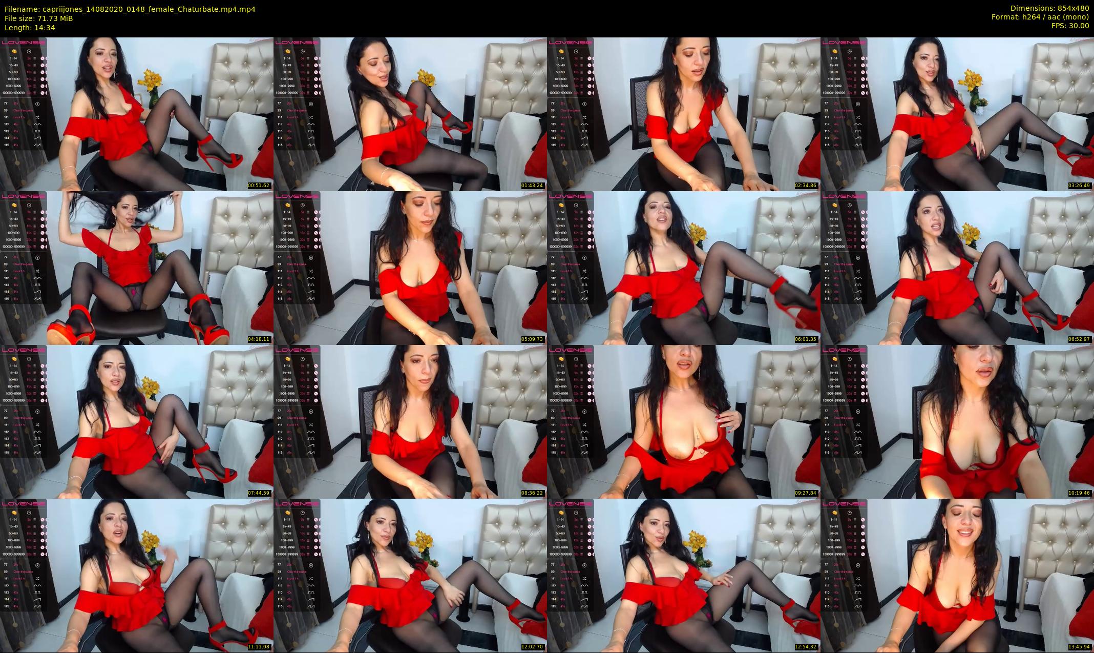 capriijones — 15 minute Chaturbate female cam show recording, 480p, Aug 14, 2020