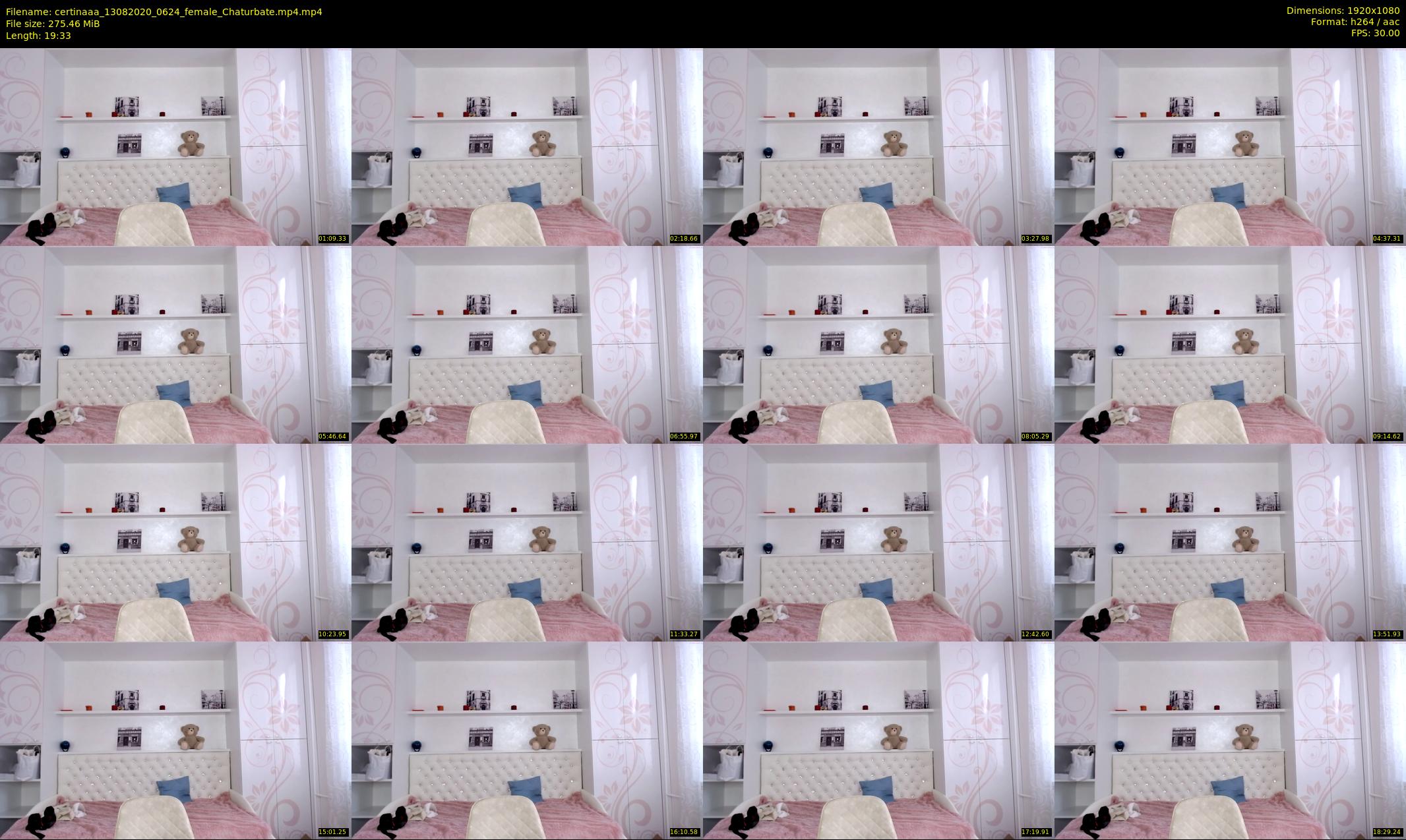 certinaaa — 20 minute Chaturbate female cam show recording, 1080p, Aug 13, 2020