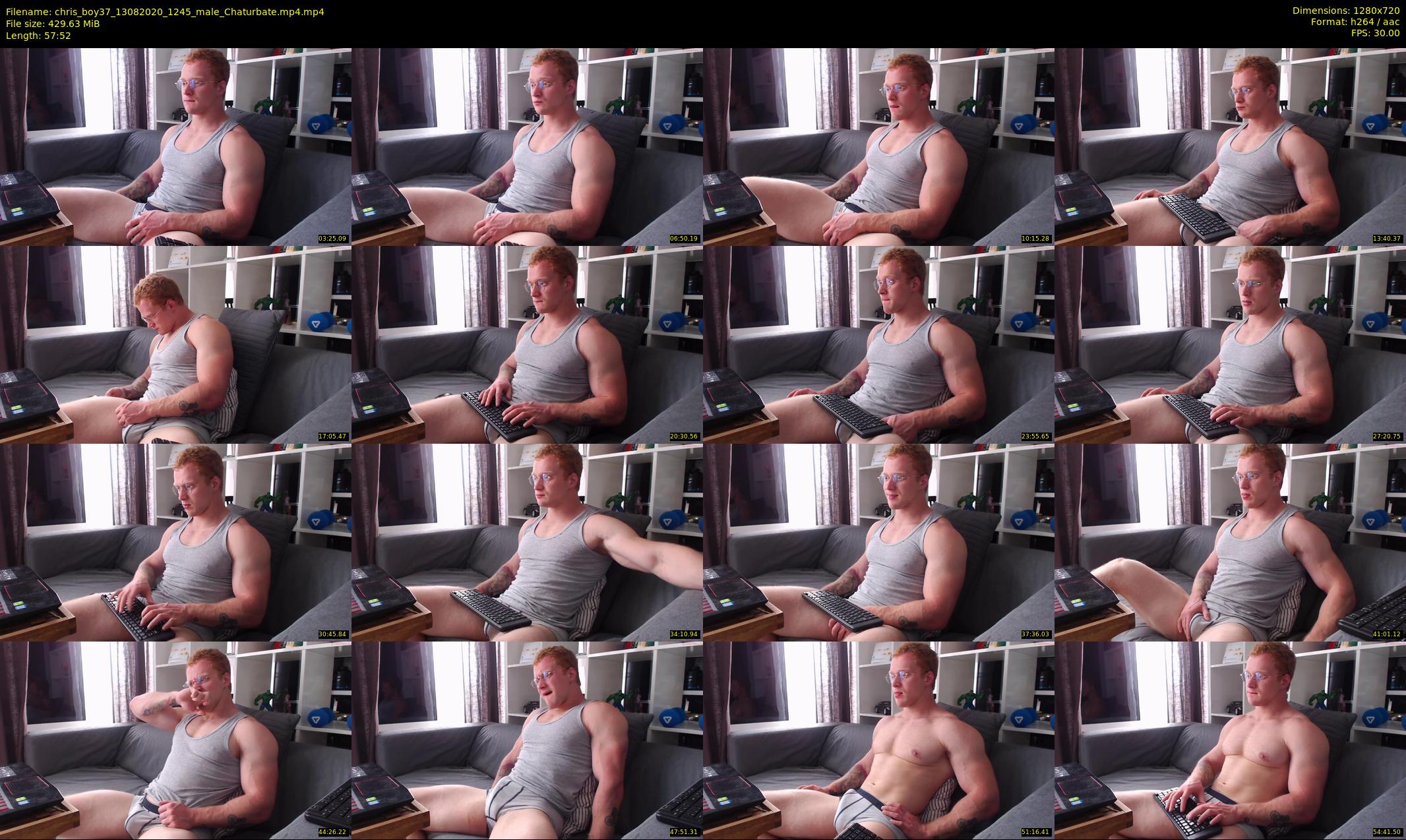 chris_boy37 — 58 minute Chaturbate male cam show recording, 720p, Aug 13, 2020