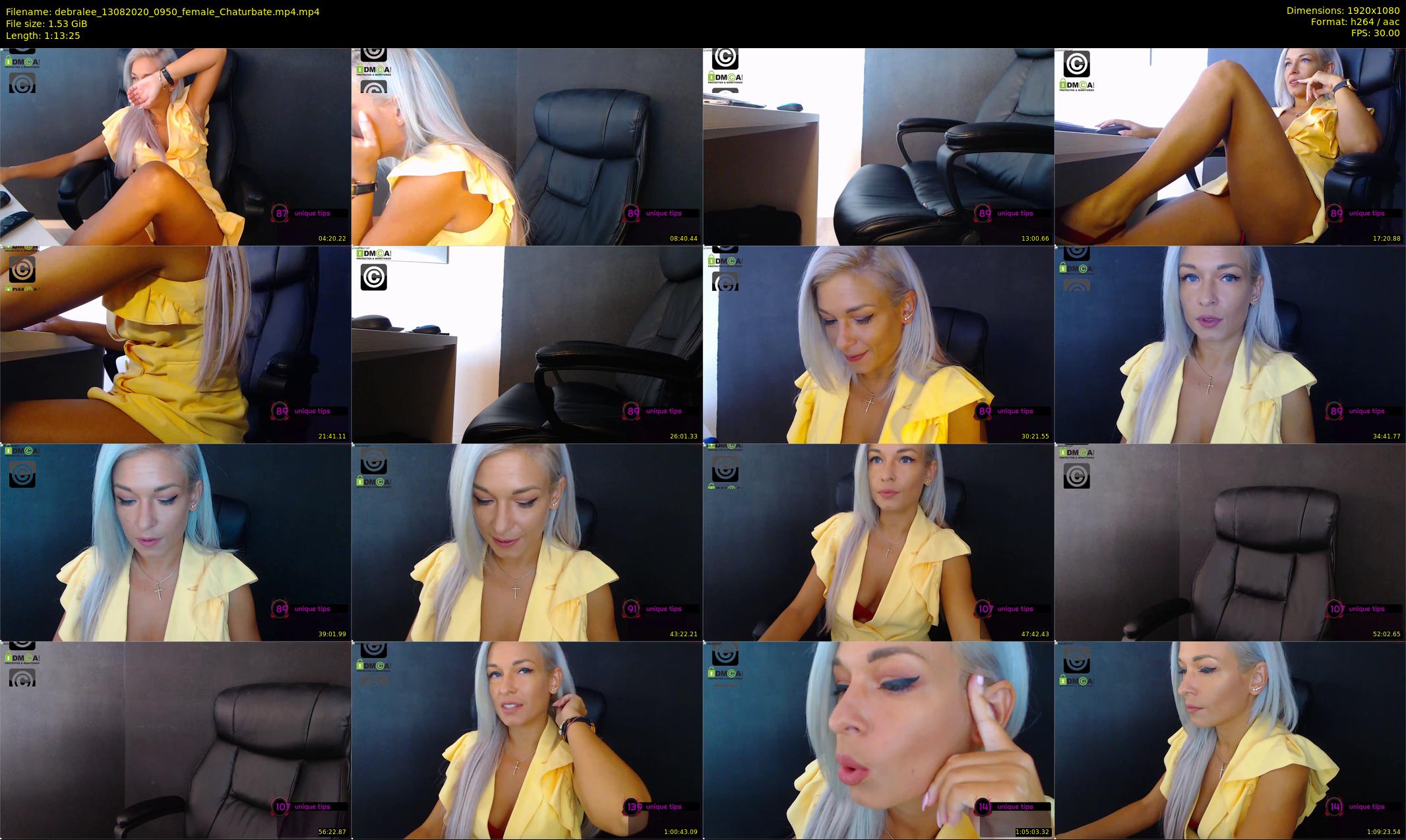 debralee — 74 minute Chaturbate female cam show recording, 1080p, Aug 13, 2020