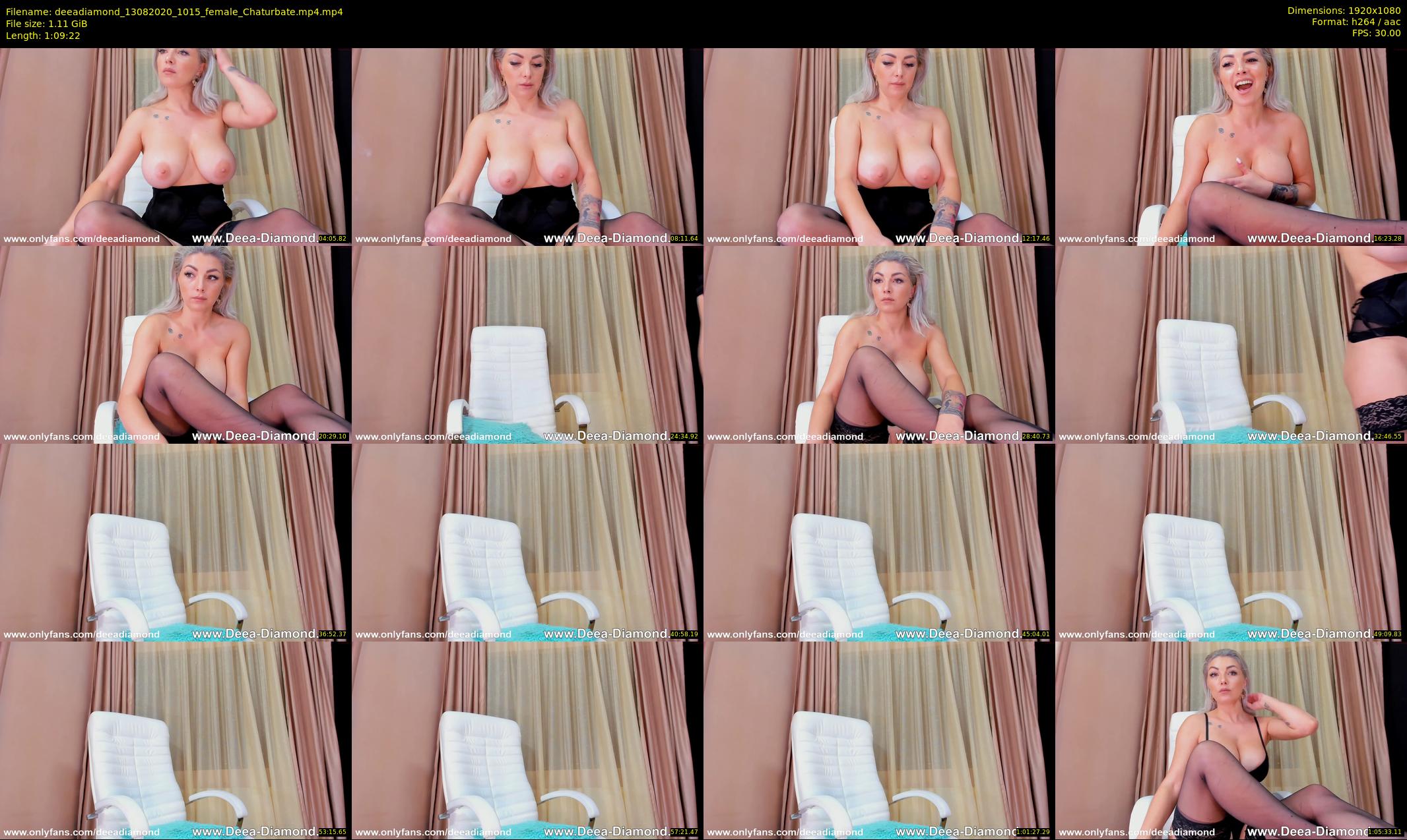 deeadiamond — 70 minute Chaturbate female cam show recording, 1080p, Aug 13, 2020