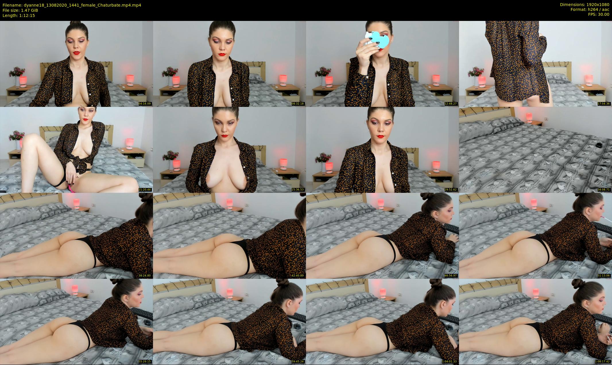 dyanne18 — 73 minute Chaturbate female cam show recording, 1080p, Aug 13, 2020