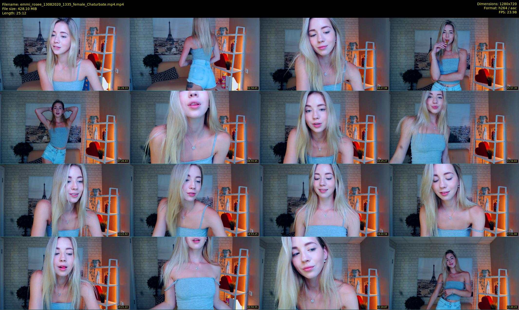 emmi_rosee — 26 minute Chaturbate female cam show recording, 720p, Aug 13, 2020