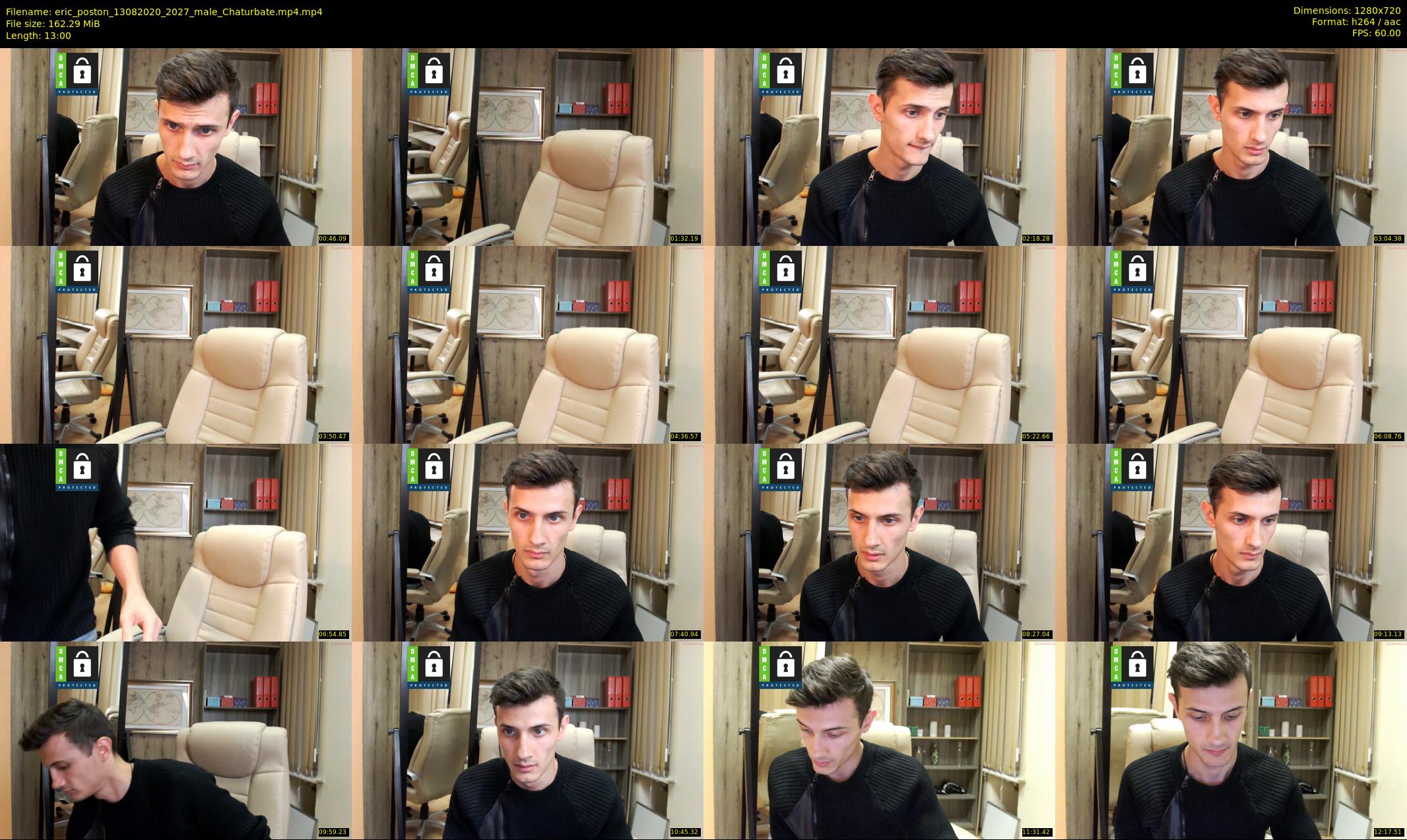 eric_poston — 13 minute Chaturbate male cam show recording, 720p, Aug 13, 2020