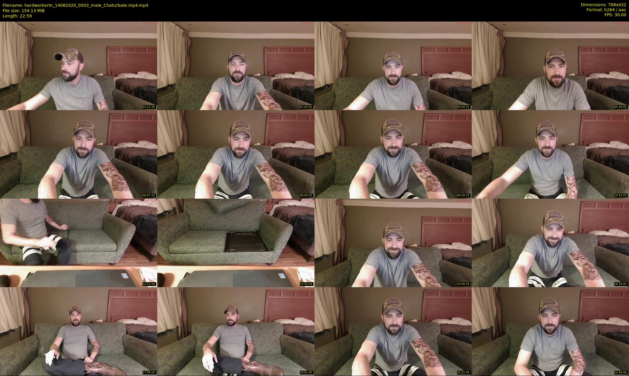 hardworkertn — 23 minute Chaturbate male cam show recording, 360p, Aug 14, 2020