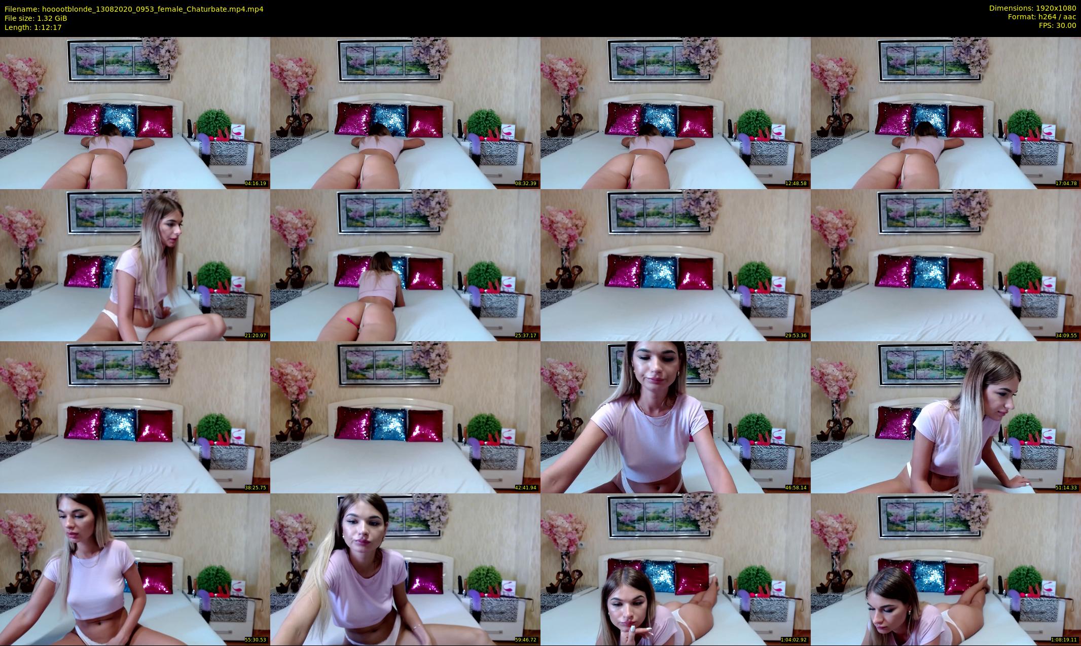 hooootblonde — 73 minute Chaturbate female cam show recording, 1080p, Aug 13, 2020